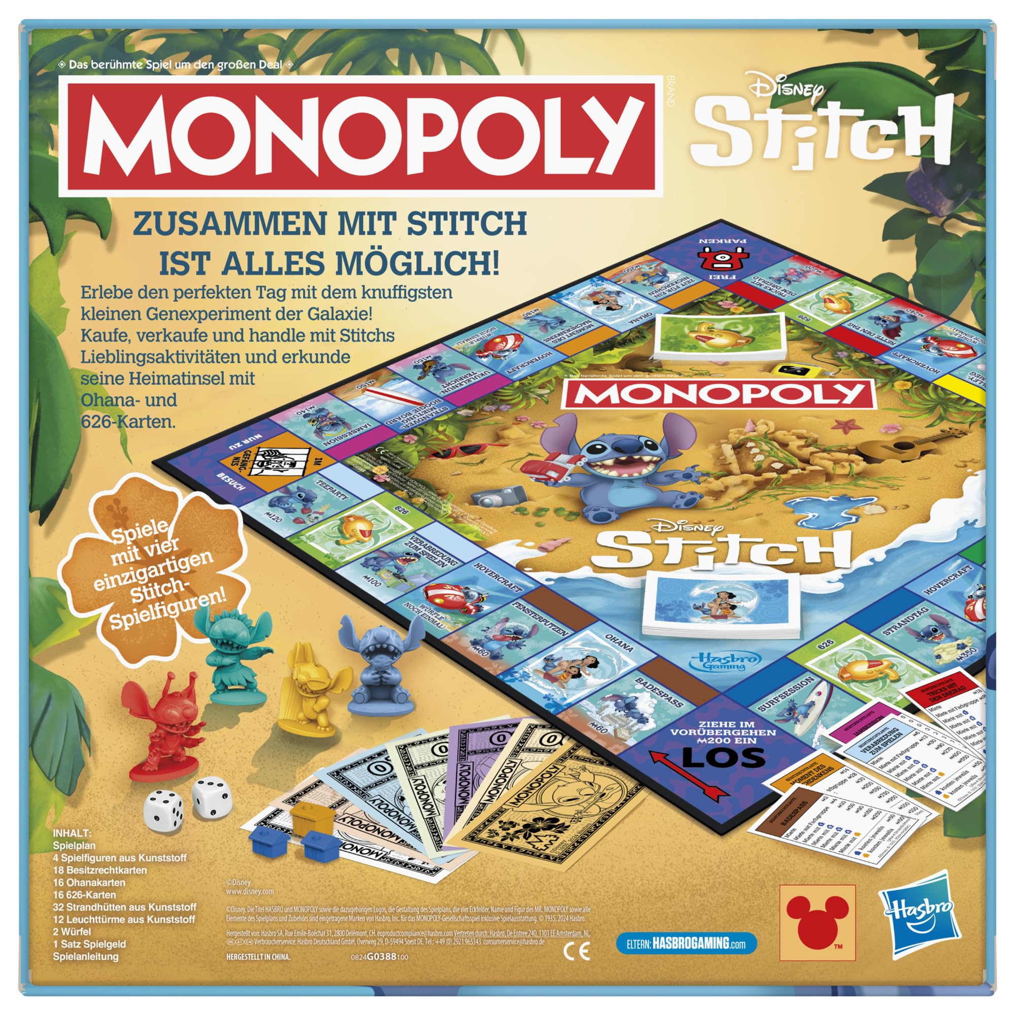 Monopoly Disney Stitch Edition gra planszowa - wersja niemiecka