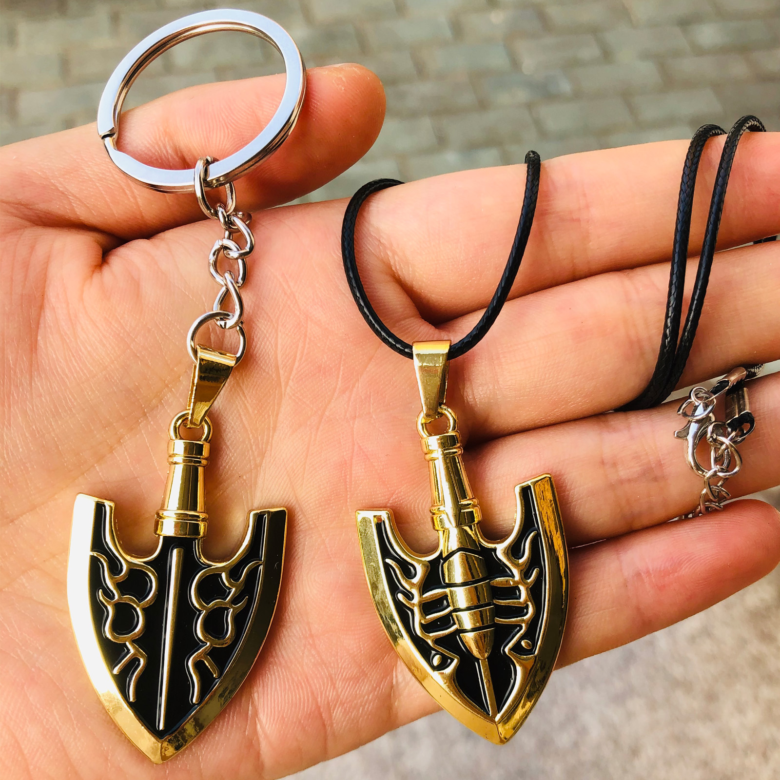 Mullike Anime JJBA JOJO Necklace Stand Arrow Pendant Necklace