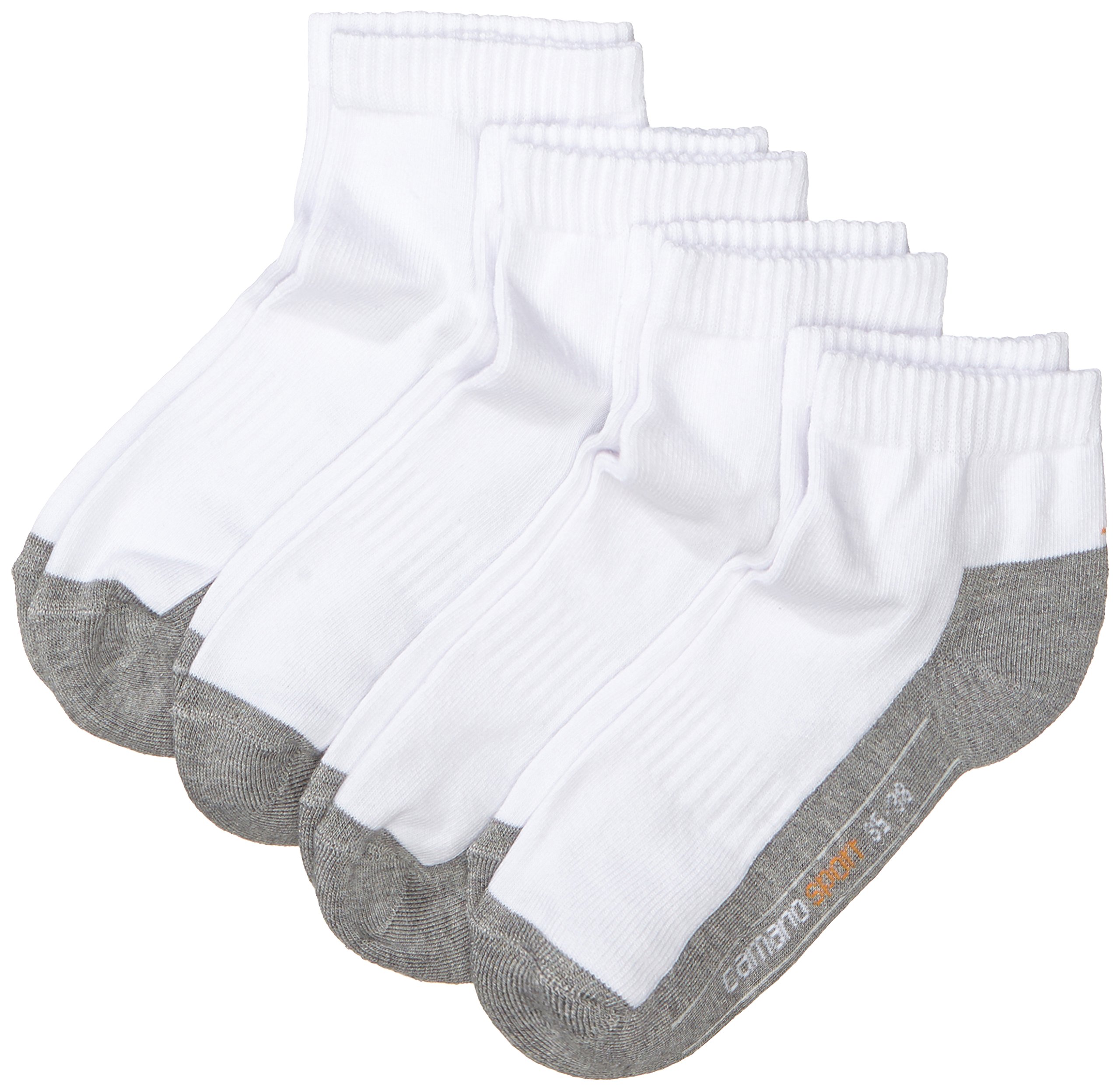 Camano Calzini Sportivi Uomo - Confezione Da 8 Paia - Modello Classic 9202 - Traspiranti, Assorbenti E Antiscivolo - Ideali Per Fitness E Uso Quotidiano - 6