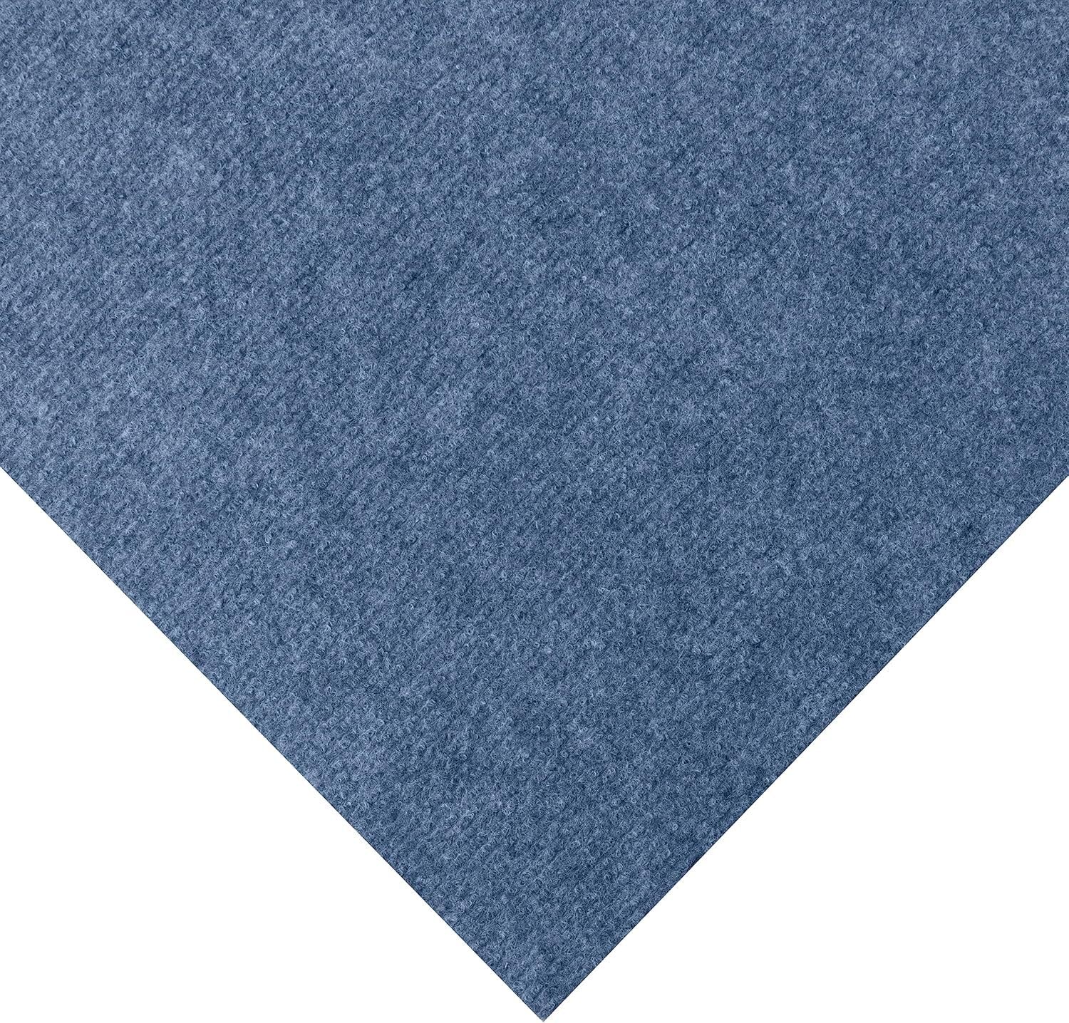 MadeInNature – Moqueta con aguja Malta, Moqueta Longitud y colores a elegir, Azul 2 x 1 m, Anti Fuego B1, Moqueta para ferias, Stands, Eventos, Salón, …