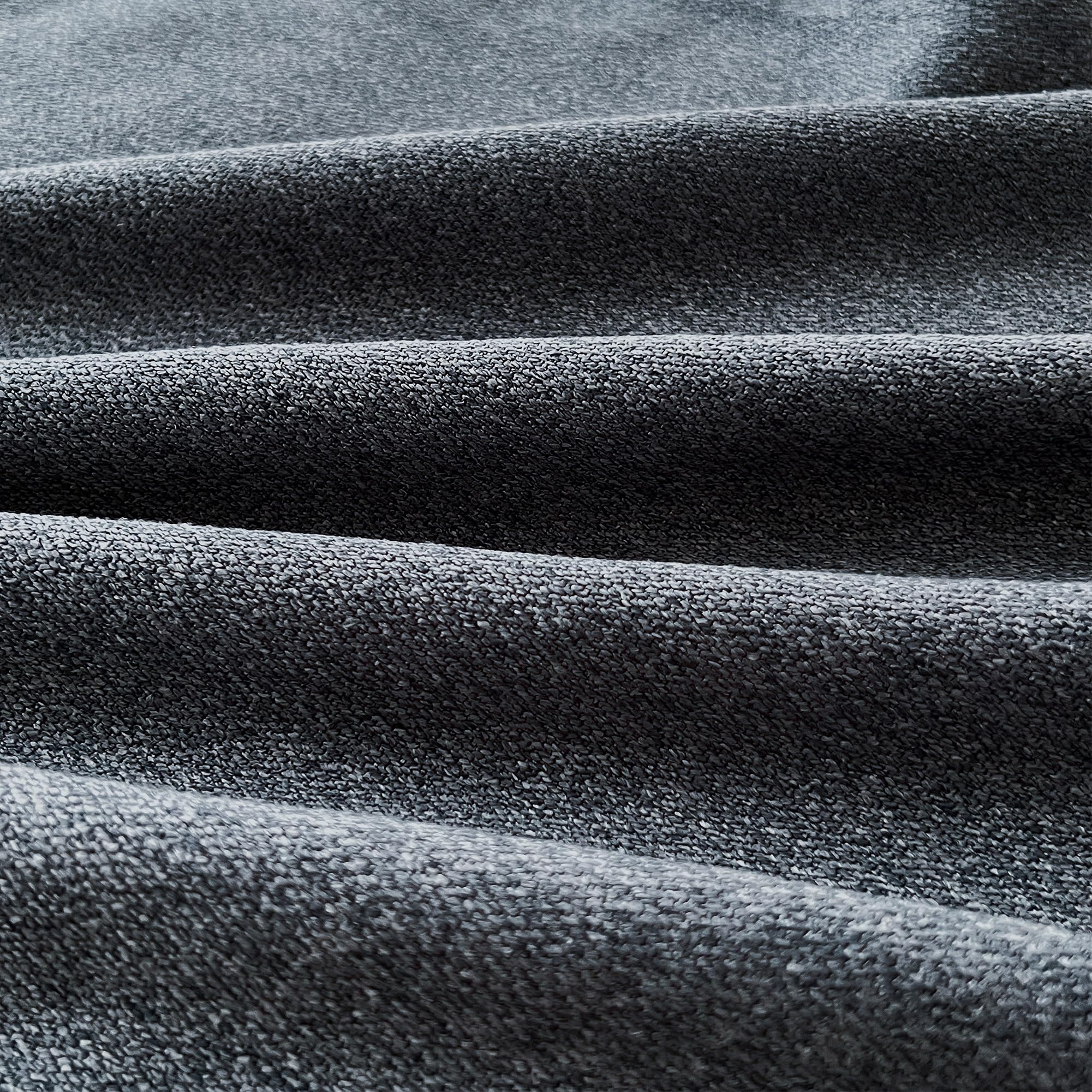 OSVINO Simple Solid Color Polyester Cotton Bedroom Guesthouse Bedding Protection Decor Bed Scarf Runner (Dark Gray, Super King) - Image 2