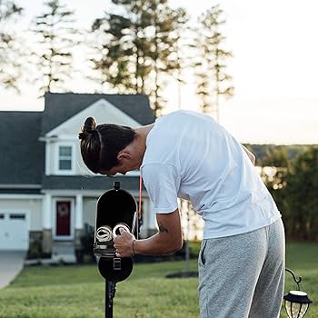 Cassetta Postale Americana Vintage - In Acciaio Zincato Con Bandiera Rossa E Scomparto Giornali