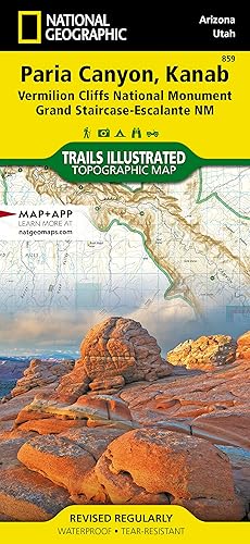 Paria Canyon, Kanab Map [Vermillion Cliffs National Monument, Grand Staircase-Escalante National Monument] (National Geographic Trails Illustrated Map, 859)