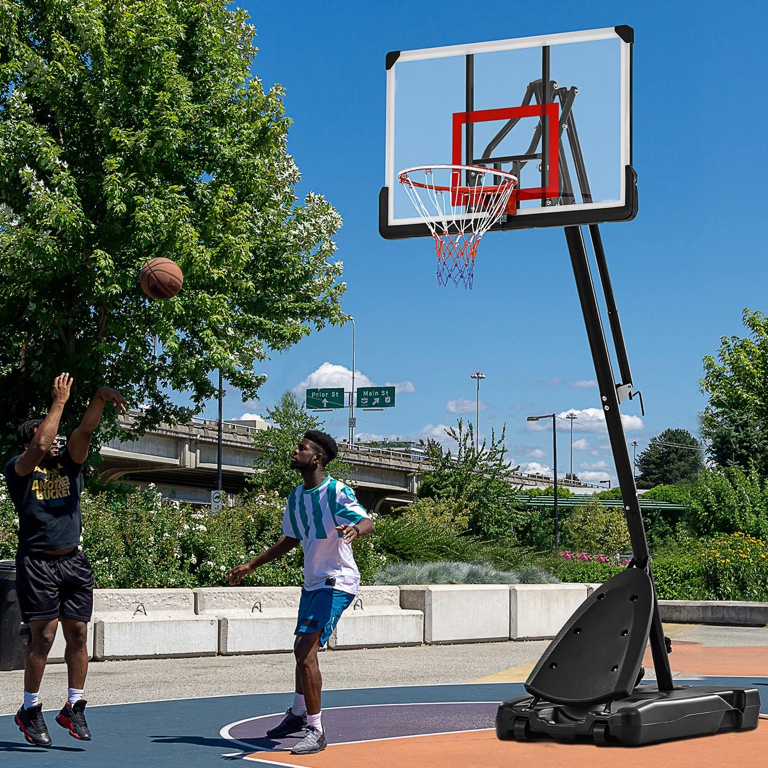 Buy Fulocseny Basketball Hoop Outdoor, Portable Basketball Goal System