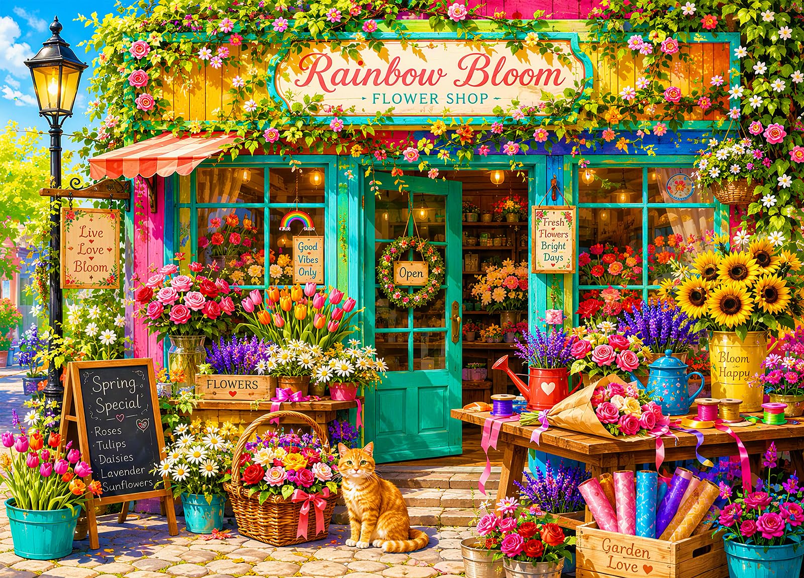 Flower Shop Jigsaw Puzzles for Adults 1000 Jigsaws
