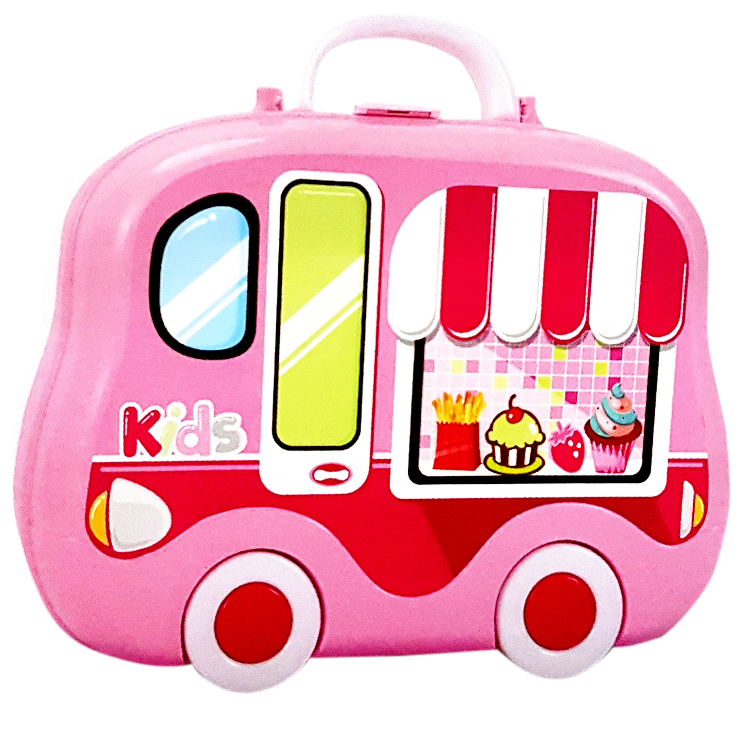 Toyshine Plastic DIY Luxury Kitchen Set with Briefcase and Accessories for Kids (Pink) - Image 2 thumbnail