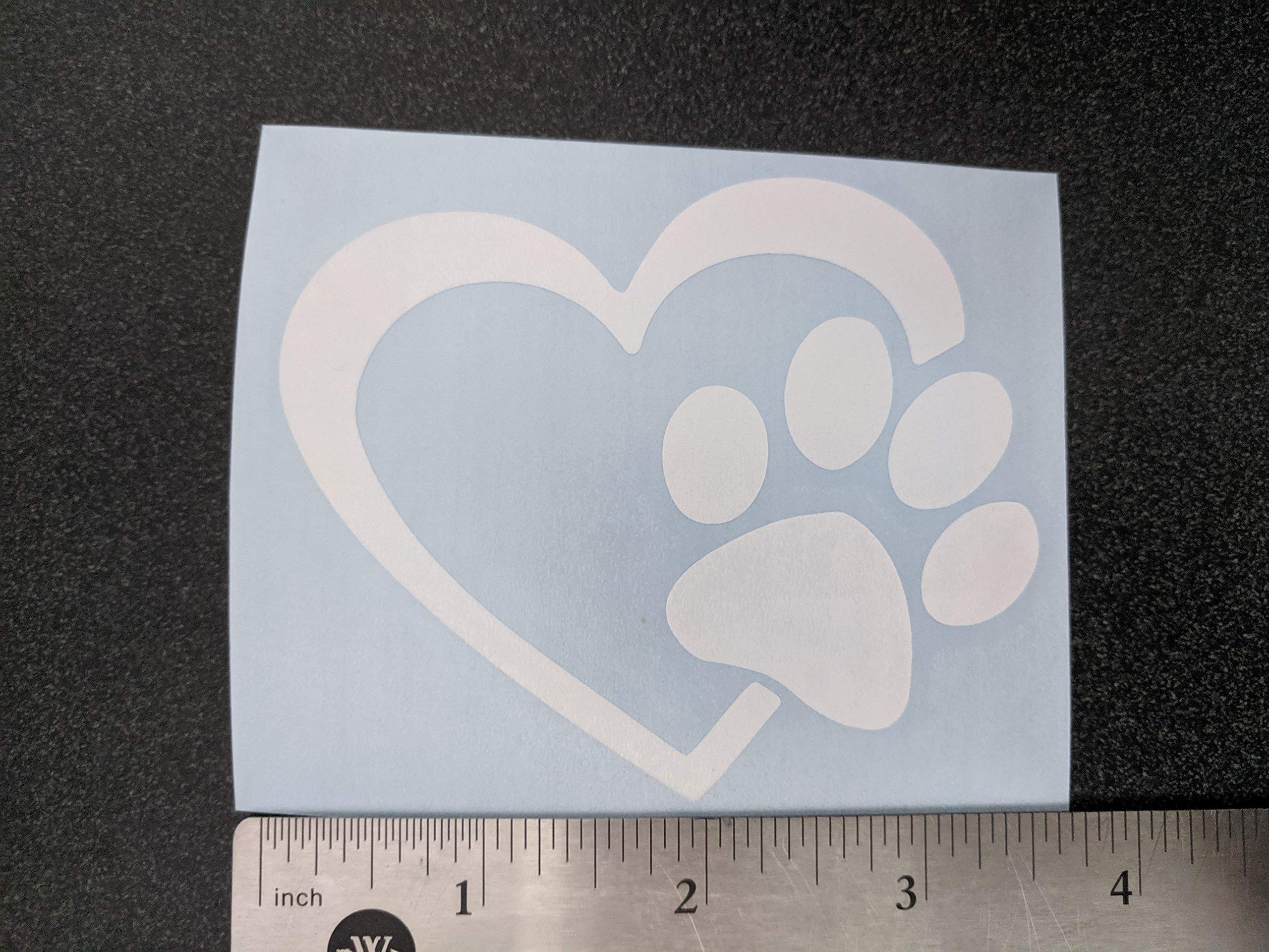 Calcomanías de patas: patas de perro, amor con una pata, latido de corazón de pata, impresiones de huellas