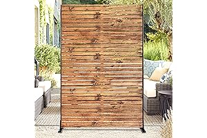 72 H x 47 W Freestanding Metal Outdoor Privacy Screen and Panels