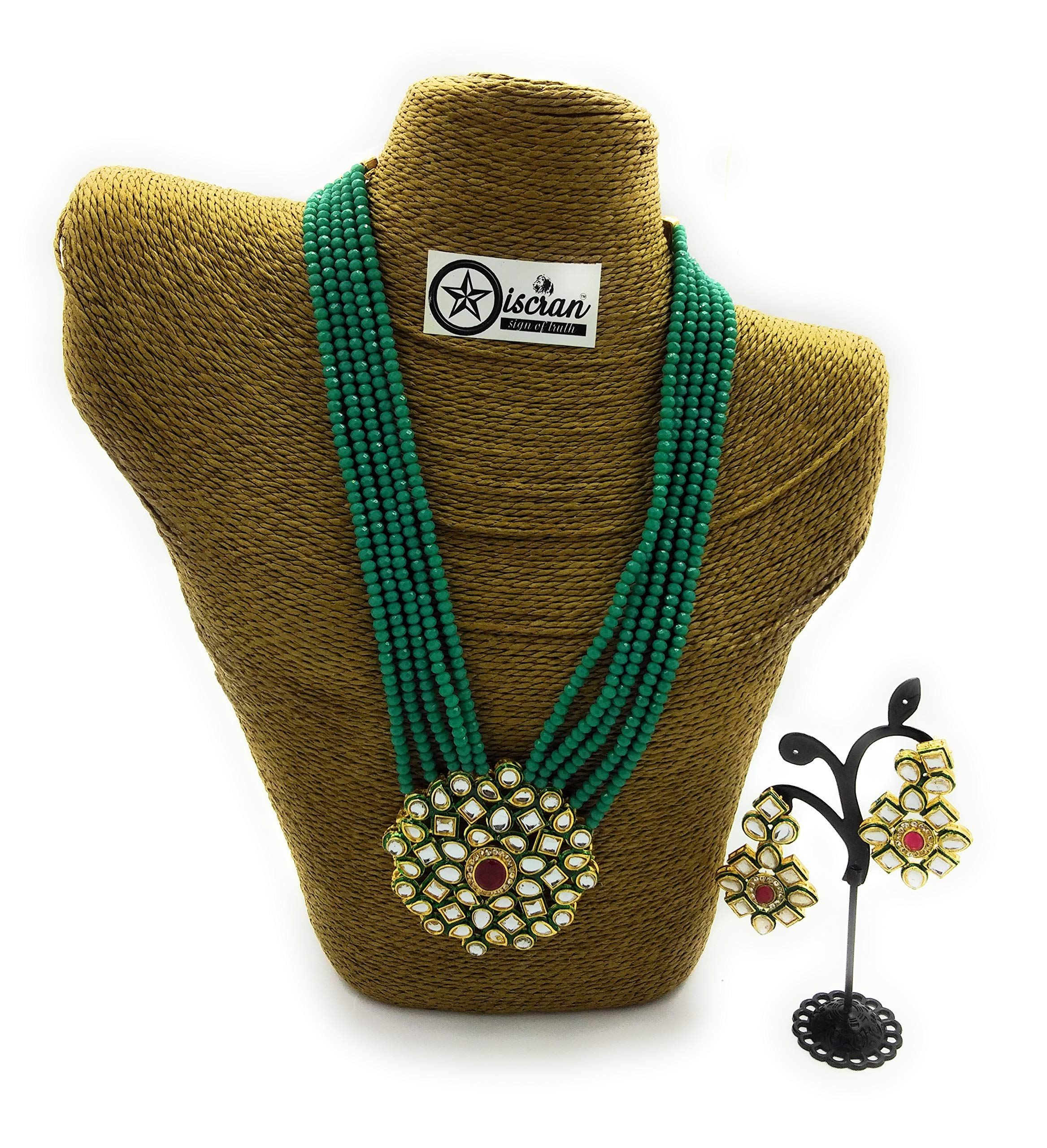 Necklace Set for Girls and Women Stylish Latest Wedding and Traditional kundan Pendant Set sea Green and Golden Color by an Creation. (B08MV2Z36X) Amazon Price History, Amazon Price Tracker