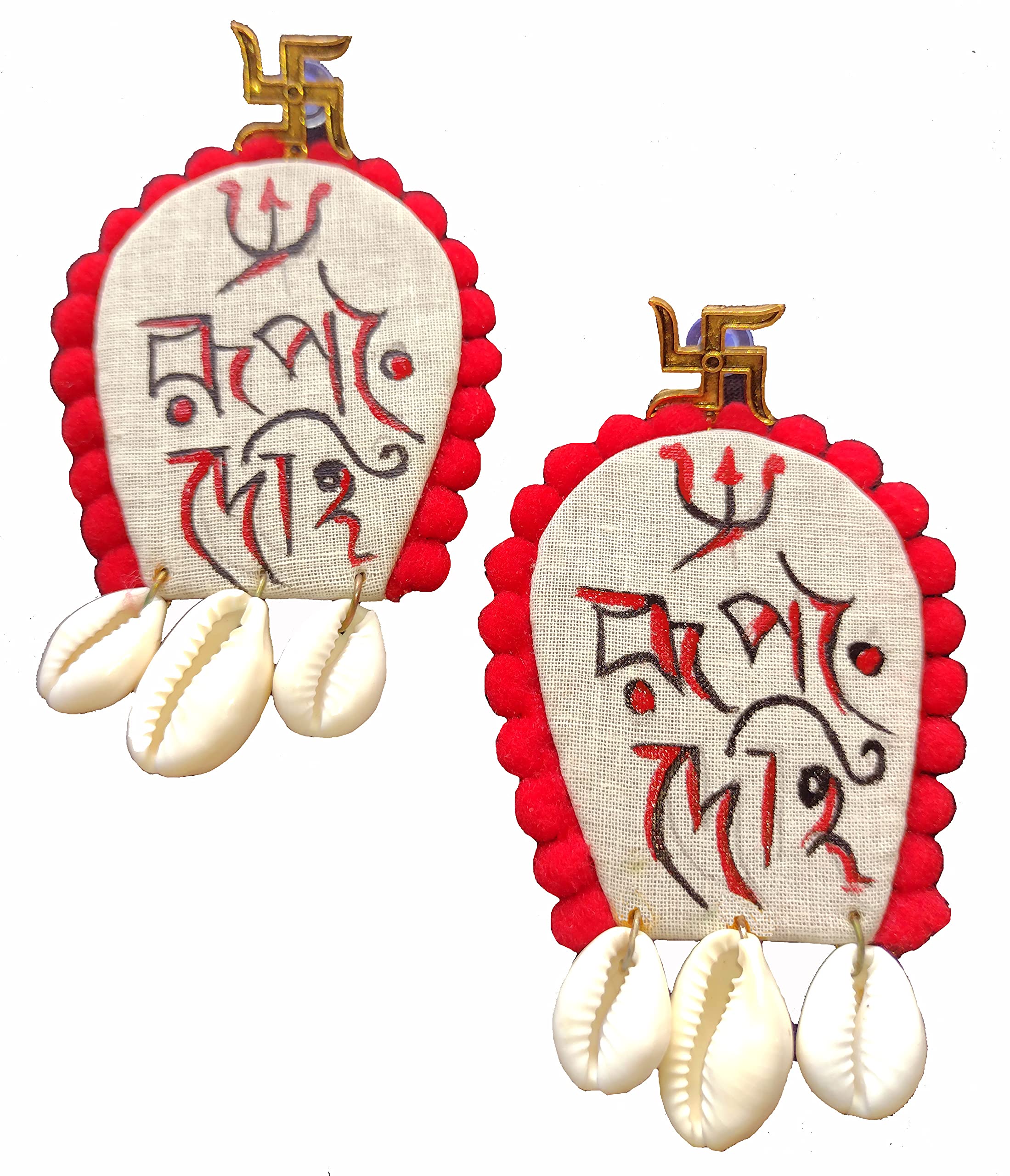 SAKHIBeautiful handmade fabric rupangdehi earring set for women and girls (Gift for Girlfriend)
