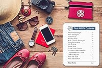 Vista 7 de Swiss Safe Kit de primeros auxilios 2 en 1 para automóvil, viajes y hogar, negocios, mini kit adicional para ayuda de emergencia médica