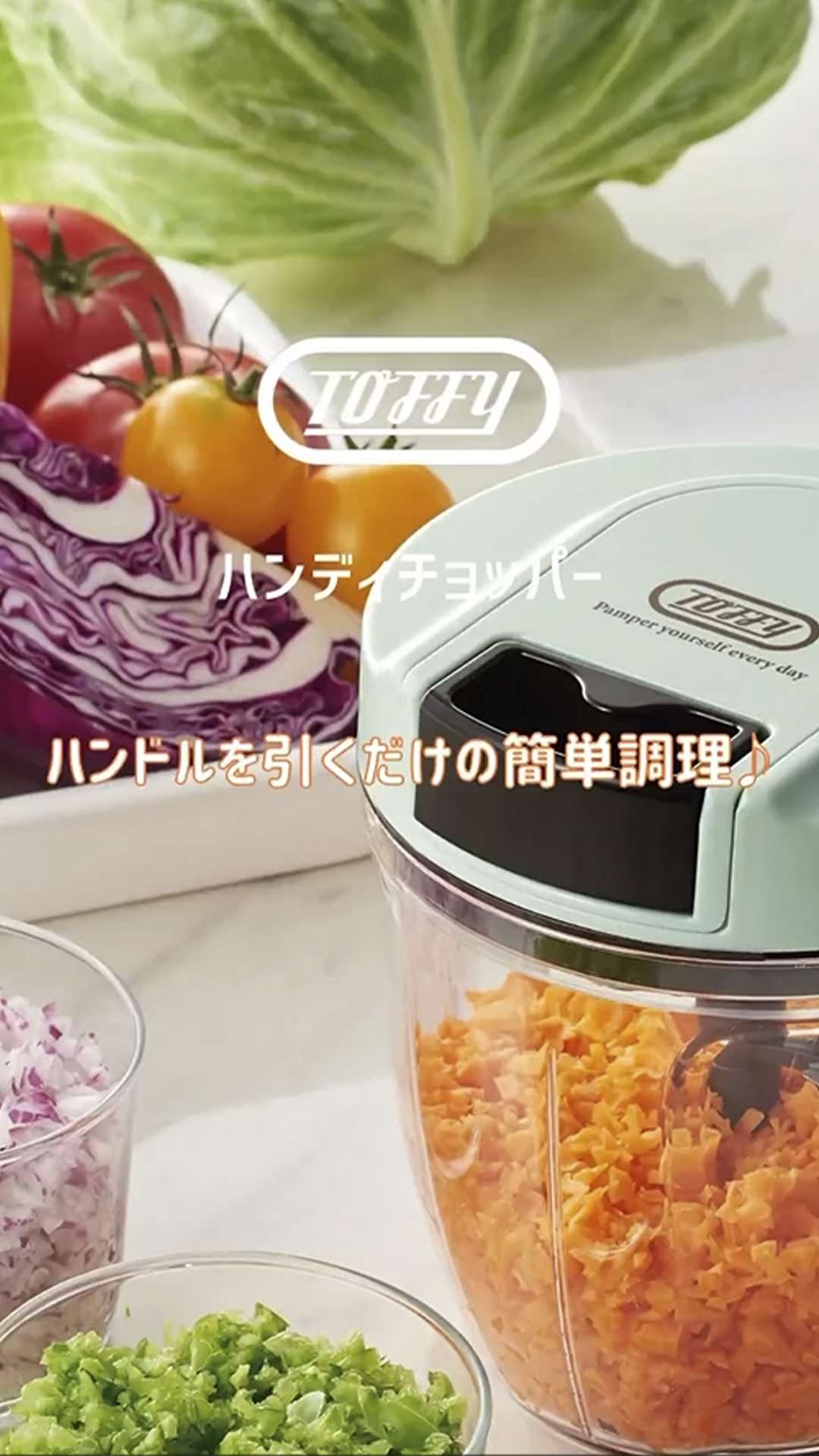 Amazon | 【Toffy/トフィー】 ハンディチョッパーII K-HC6 電源不要