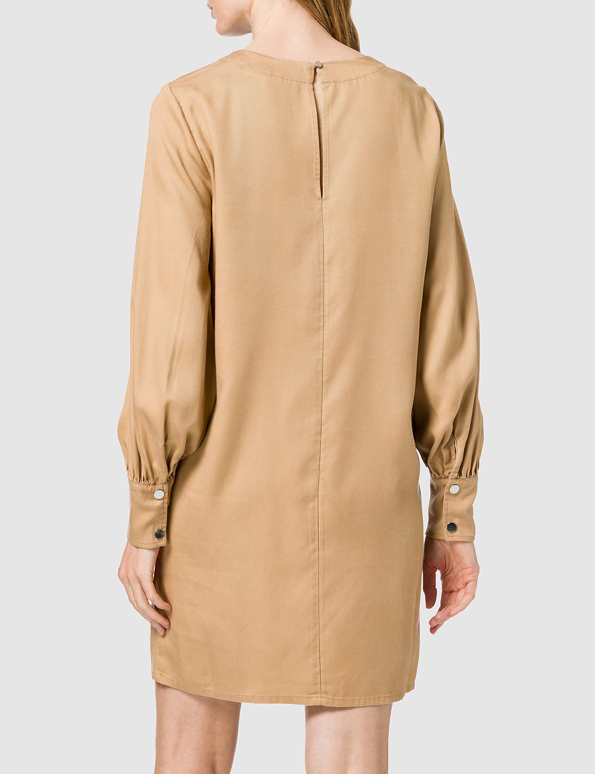 United Colors of Benetton (Z6ERJ) Women's Vestito 4FDP5VCA3 Dress, Beige 394, S - Image 3