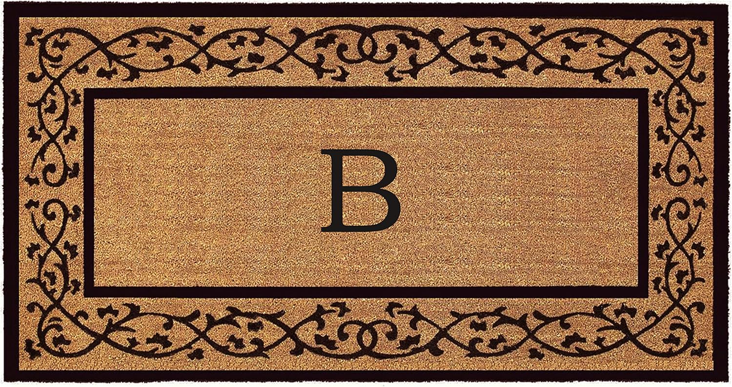 Calloway Mills AZ120073672B Augusta Monogram Doormat, 3' x 6' (Letter B)