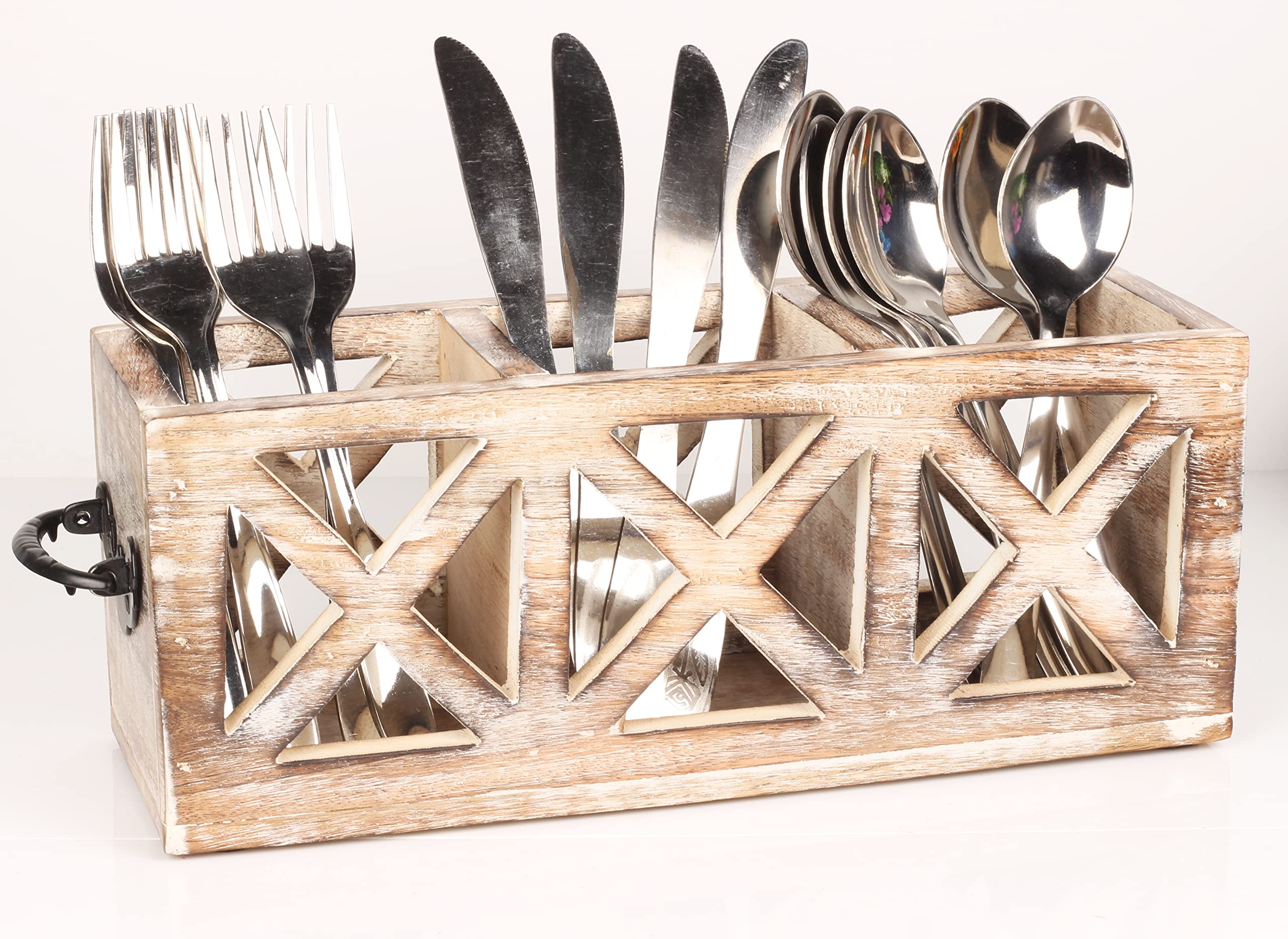 Wooden Utensil Caddy for Kitchen Countertop 3-Slot Wooden Utensil Caddy for Kitchen Countertop 3-Slot