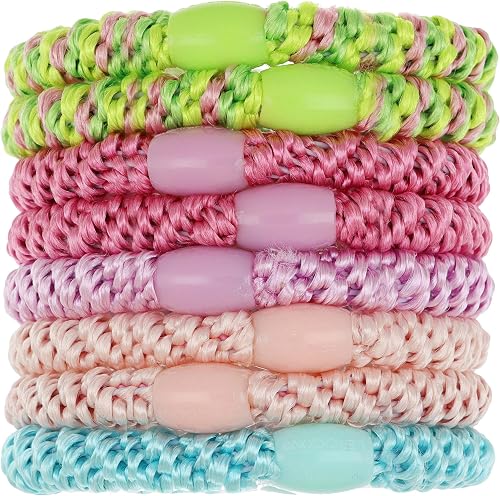 L. Erickson Grab & Go Ponytail Holders - Set of Eight, Cabana