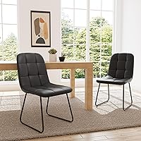 Vista 6 de Dining Chairs Set of 4, Modern Kitchen Faux Leather Dining Room Chair for Kitchen Living Dining Room (4 Black)