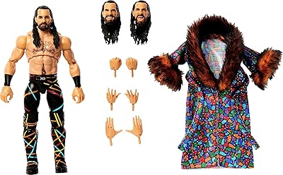 WWE Seth Rollins Ultimate Edition Action Figure with Interchangeable Accessories, Articulation & Life-Like Detail, 6-Inch