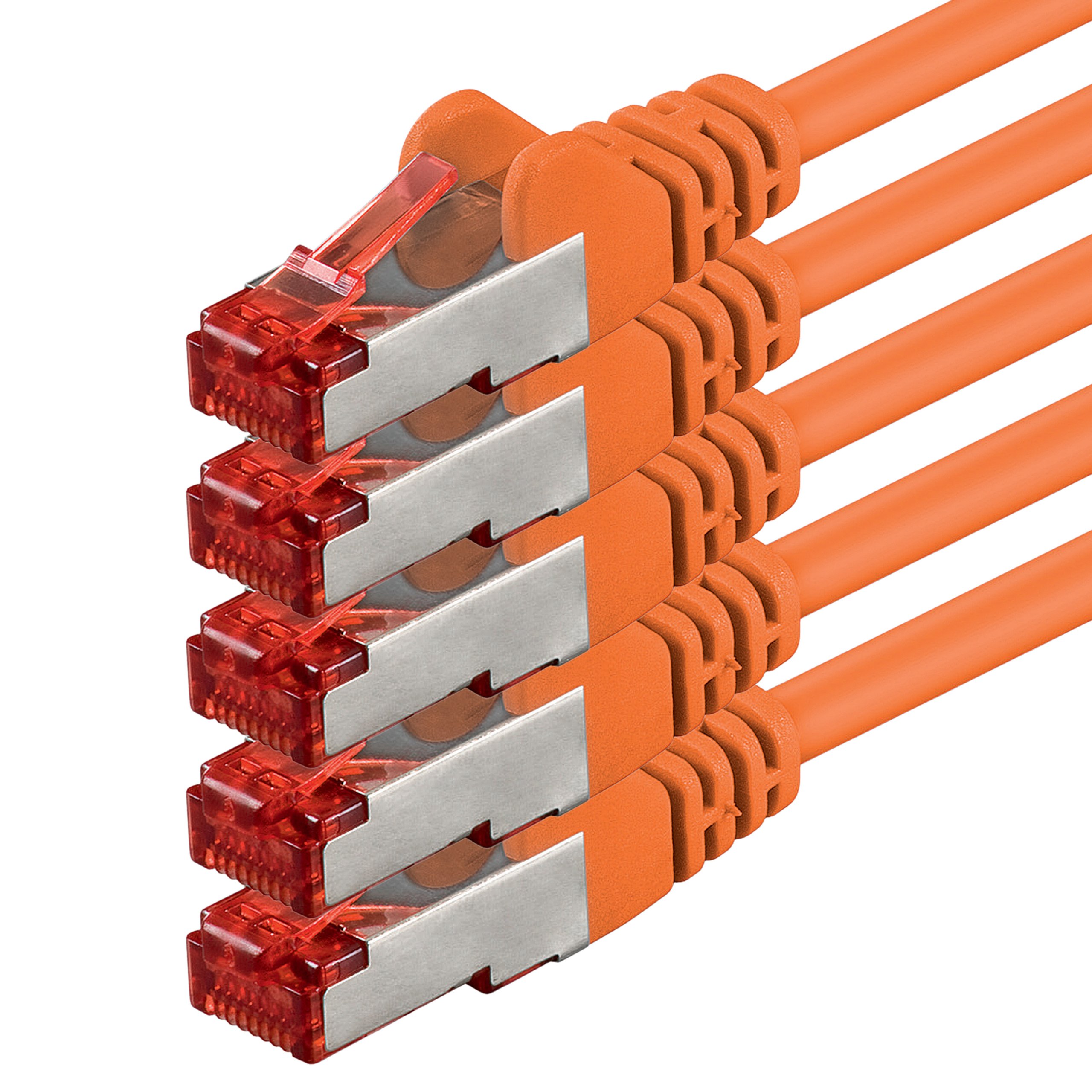 1aTTack - Cable de red SFTP PIMF con 2 conectores RJ45 de doble apantallamiento CAT 6 amarillo 30m — view 37