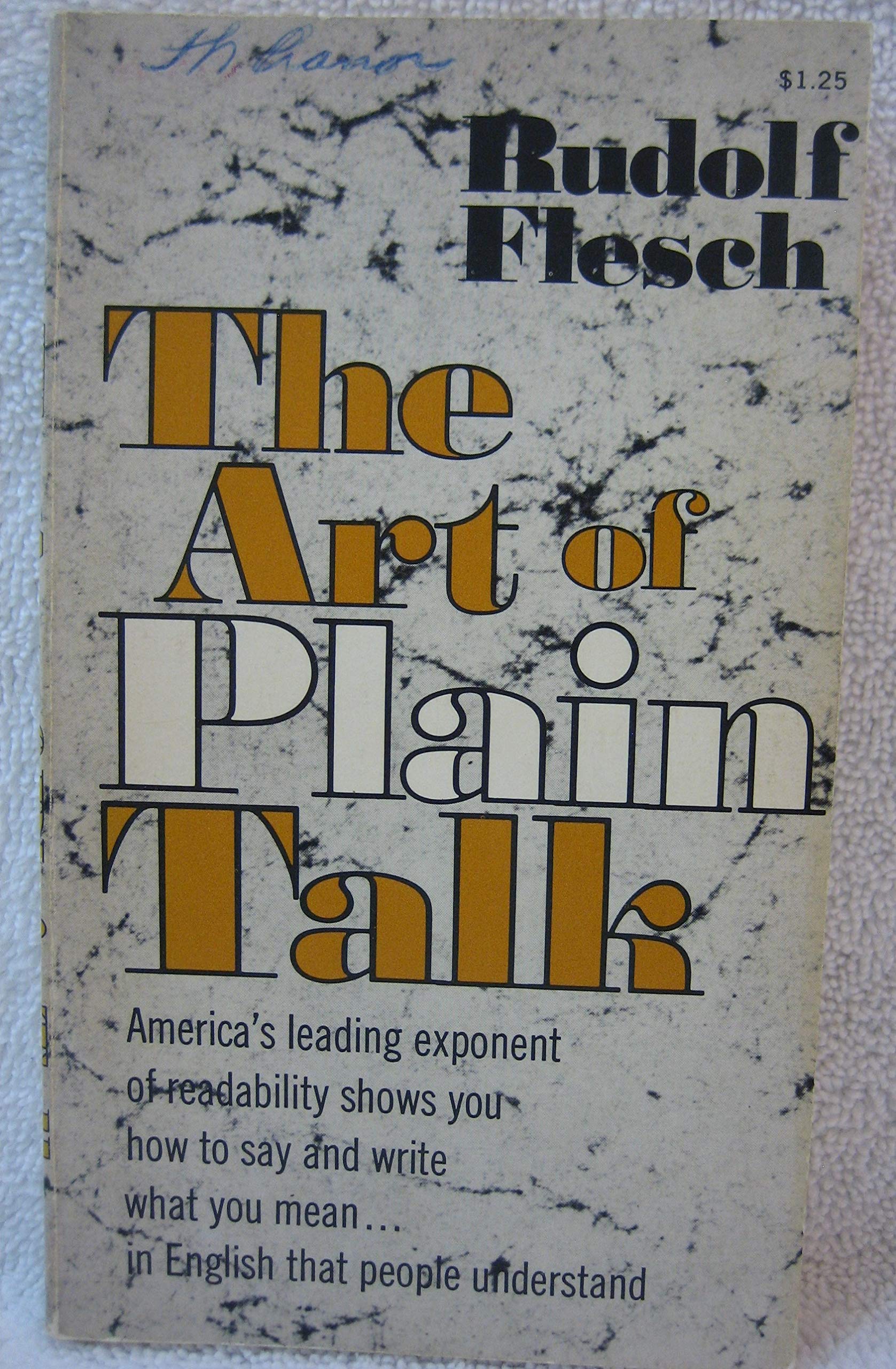 Art of Plain Talk cover
