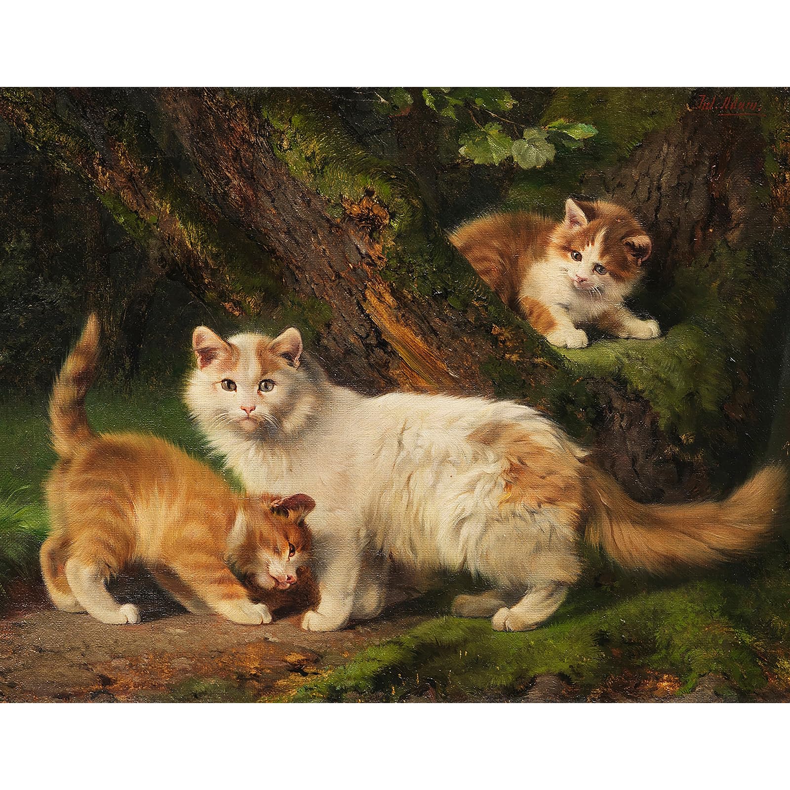 Chengqism Jigsaw Puzzles 100 Pieces for Adults Cat Puzzle 100 Pieces Animals 100 Piece Jigsaw Puzzle with Extra Large Piece for Adult Educational Games-Home Decoration Puzzles for Adult Teens Seniors — image 1