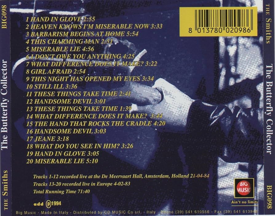 洋楽 The Smiths The Butterfly Collector CD The Smiths – The Butterfly Collector – CD (Album, Unofficial