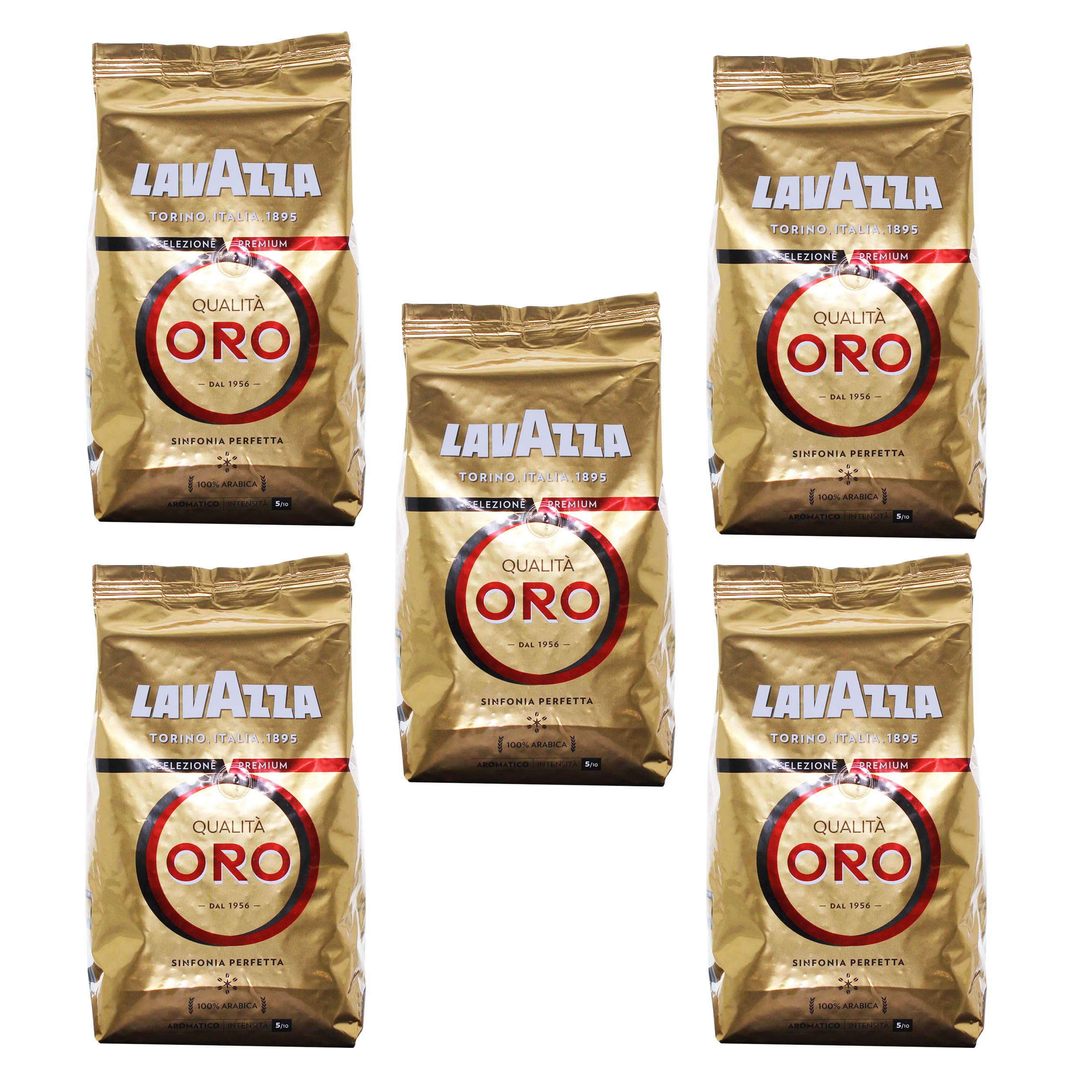 Lavazza Qualita Oro, 1000 g cała, 5 sztuk w opakowaniu