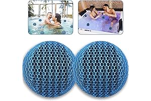 JULMELON Floating Hot Tub Spa Accessories 2 Pack Scum Absorbing Ball Sponge Filter