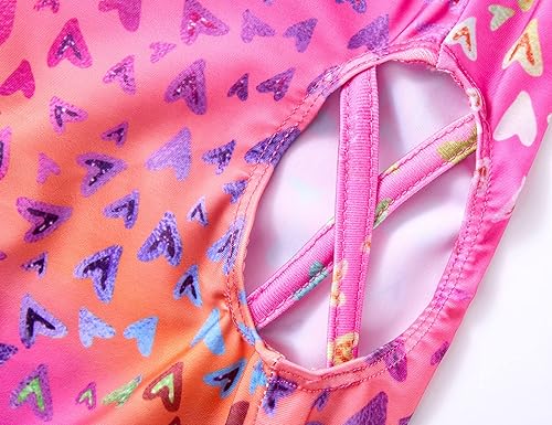 Vista 5 de TENVDA Traje de baño de una pieza para niñas de 2 a 12 años