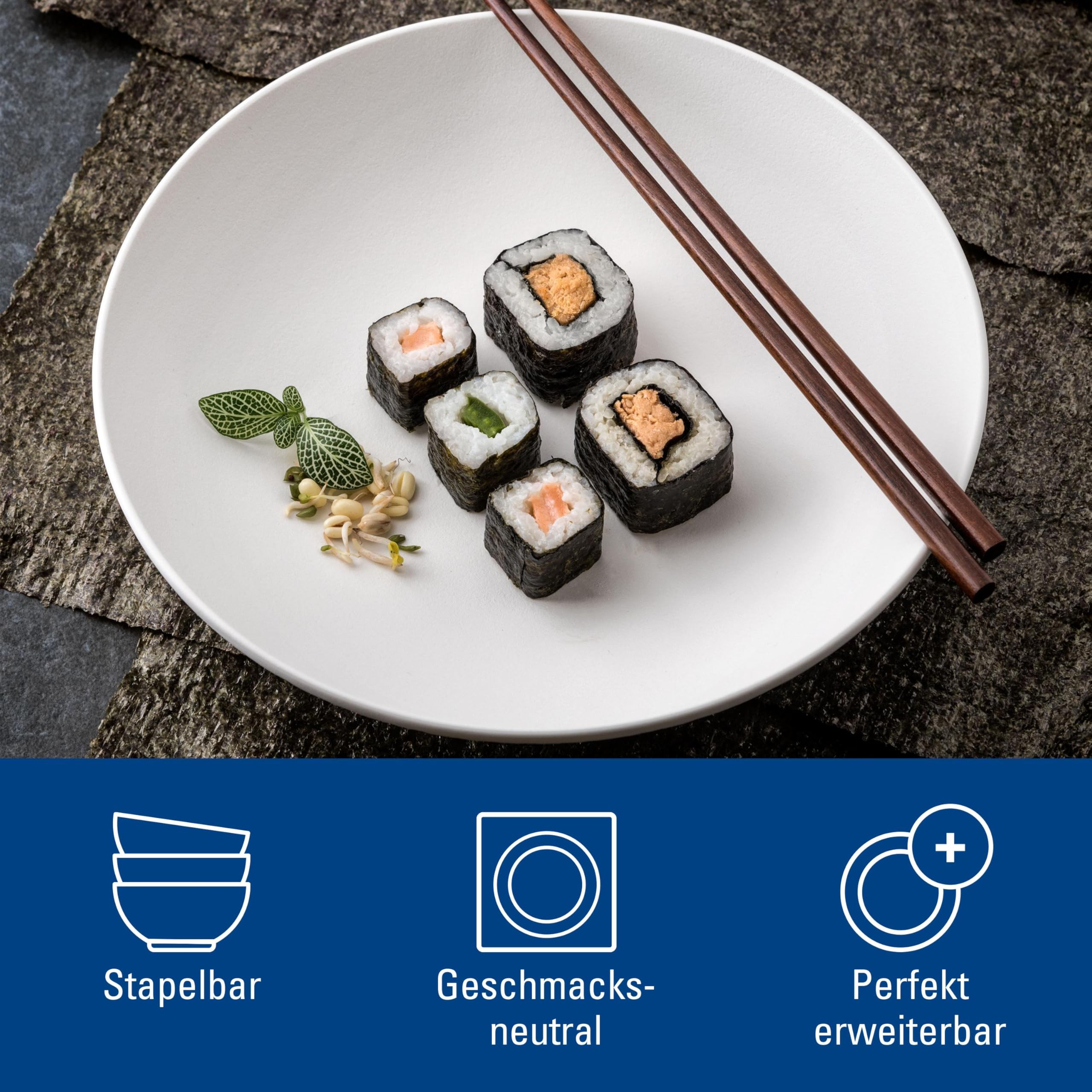 Villeroy & Boch - Manufacture Rock Blanc Schale 24 cm Weiß, Spülmaschinenfest, Mikrowellensicher, Tiefer Teller, Teller für Suppen oder Pasta, Schüssel, Ramen Schüssel, Geschirr, Premium Porzellan