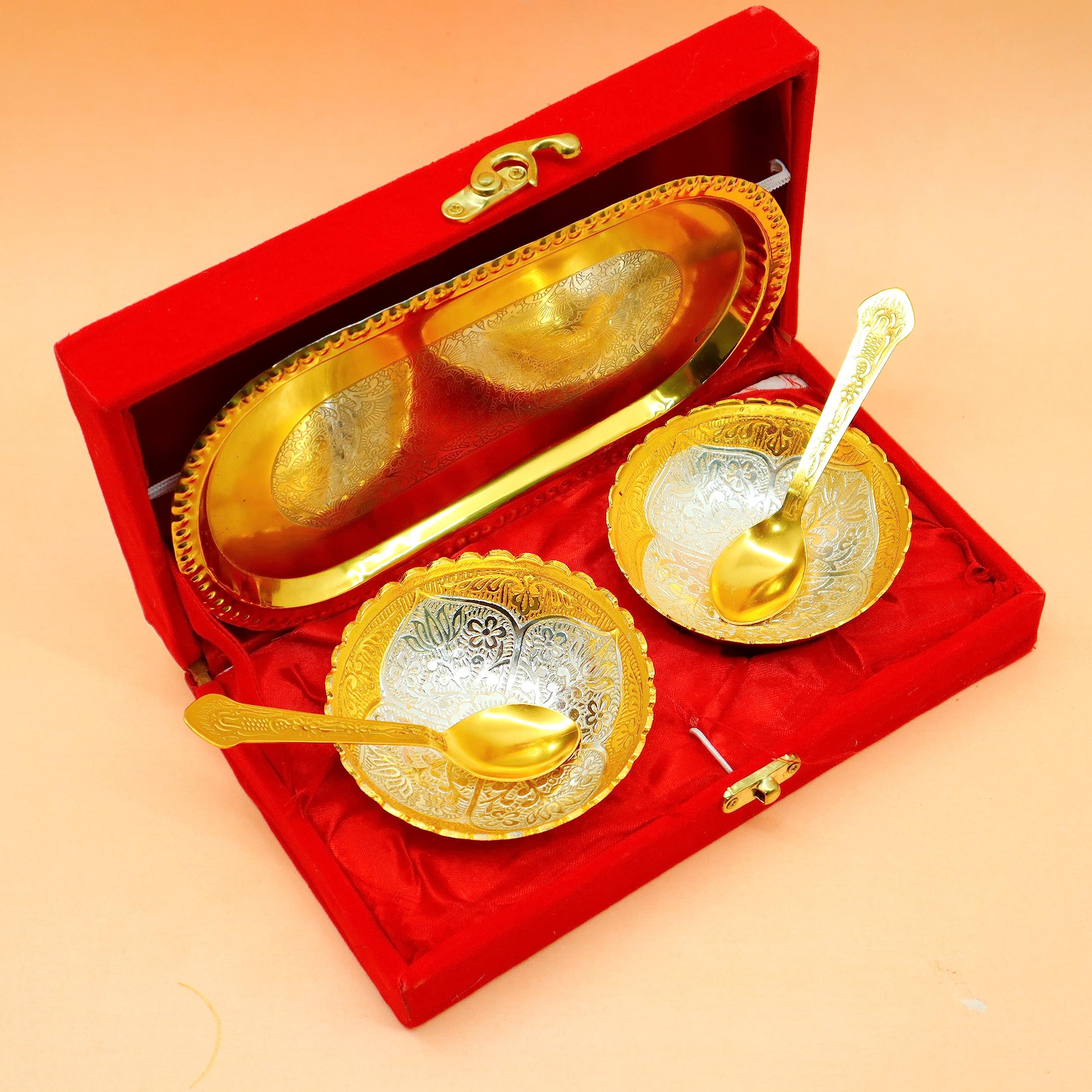 JAIPUR ACE Evil Eye Rakhi Gift Set for Brother & Bhabhi | Colorful Rakhis with Silver Plated Double Bowl | Perfect Rakshabandhan Combo for Bhaiya & Bhabhi 1