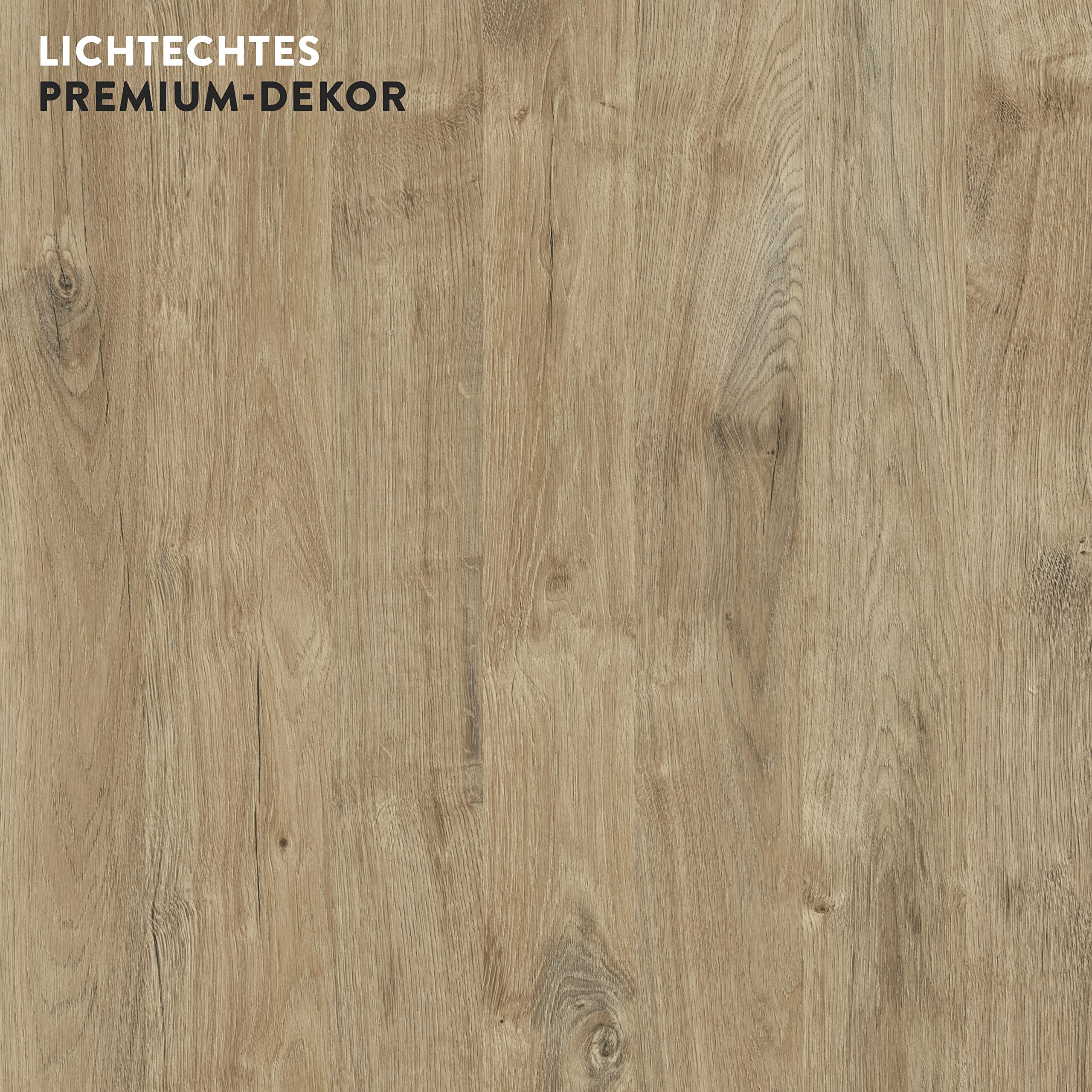 boho office® Schreibtischplatte, Tischplatte 140x80 cm | Melamin - Wildeiche - 25 mm Stärke, Belastbarkeit bis 120 kg, hohe Kratzfestigkeit, seidenmatt glänzend