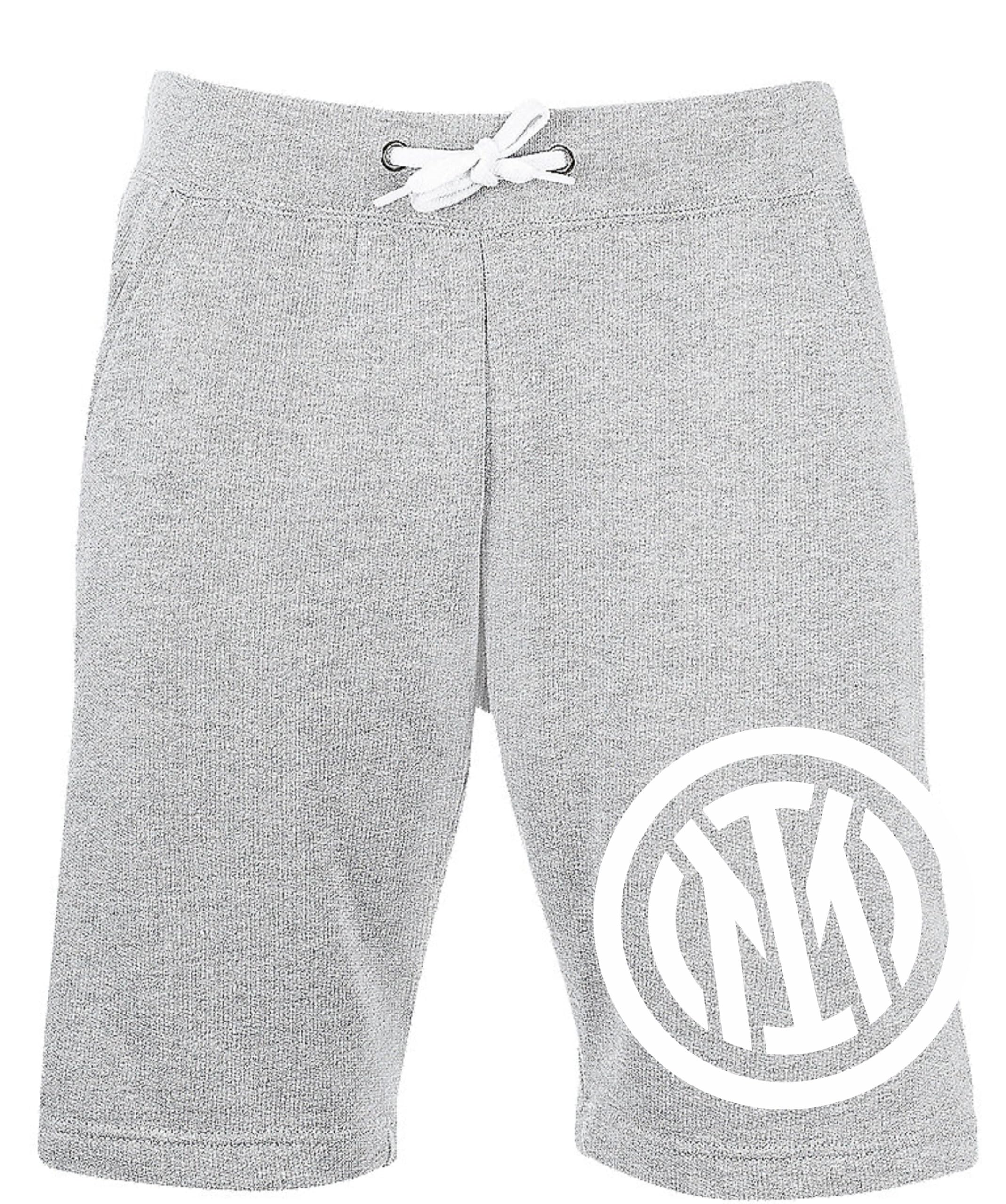 Inter - Im_Short_New Logo, Unisex Bermuda Shorts – Adult Grey