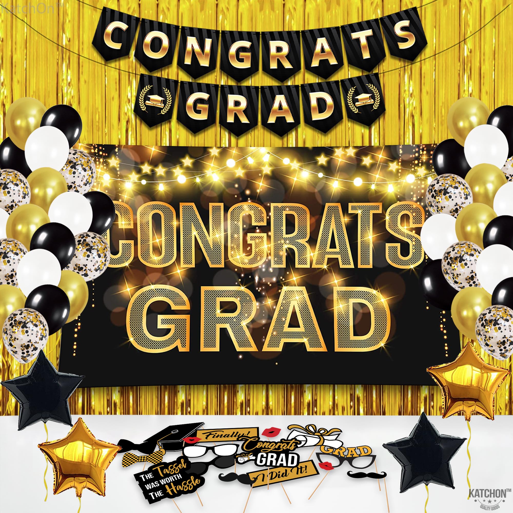 Sllyfo Graduation Decorations Class Of 2025 Blue, 2025 Graduation Party