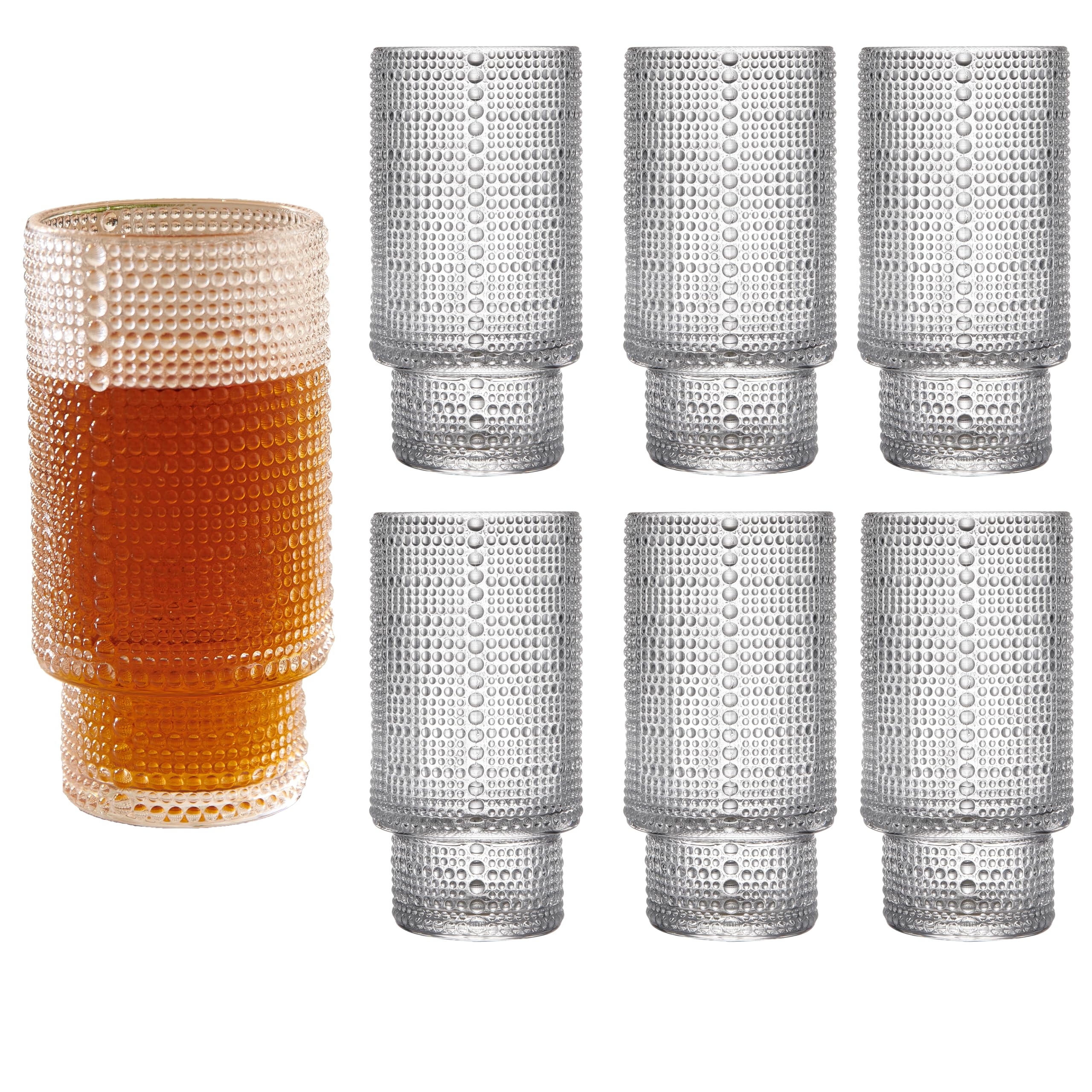 Hobnail Drinking Glasses Set