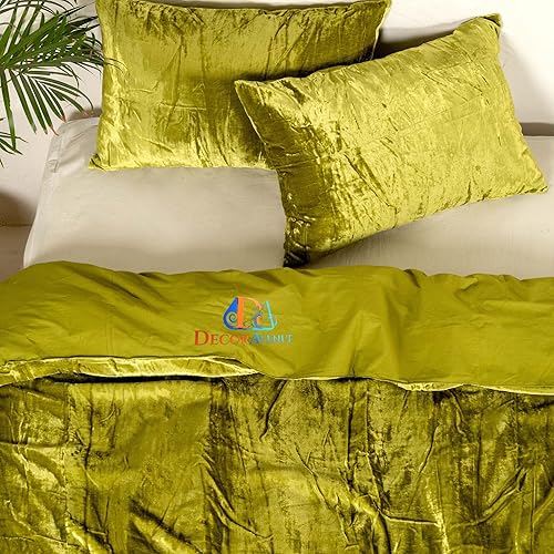 Miniatura 4 de Funda de edredón de terciopelo aplastado ultra lujosa, ropa de cama bohemia de UO edredón de ropa de cama de mujer, juego de edredón de 3 piezas,