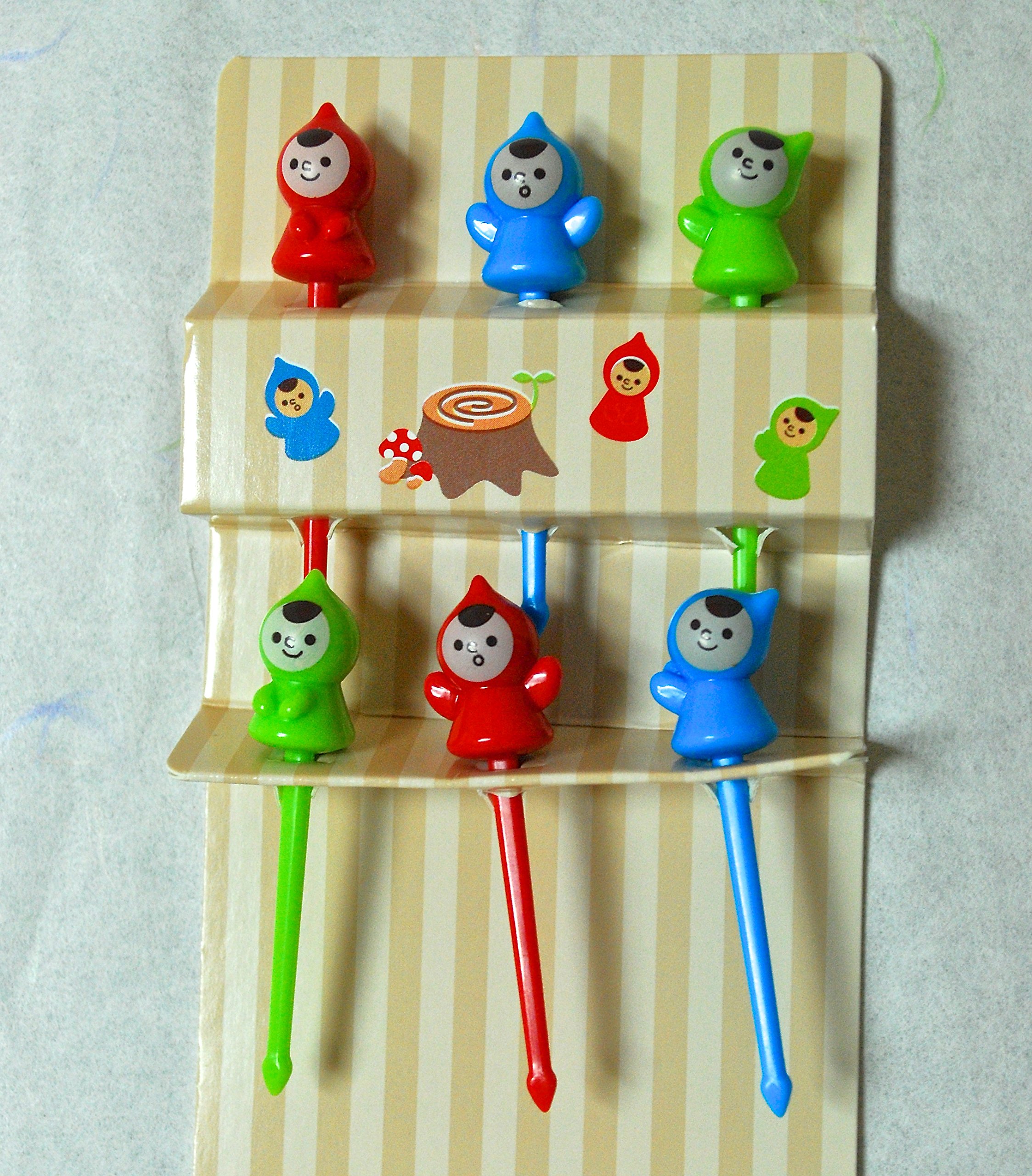 Cute Fairy Tale Pick 6 pcs (3 design x 2) Color vary