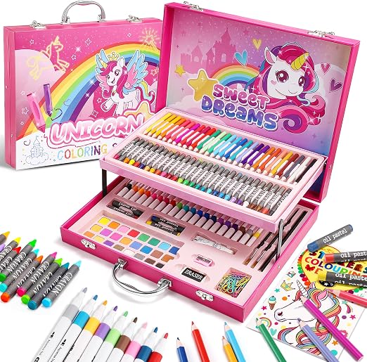 HappyGoLucky HappyGoLucky Mallette de Dessin et Coloriage Multicolore