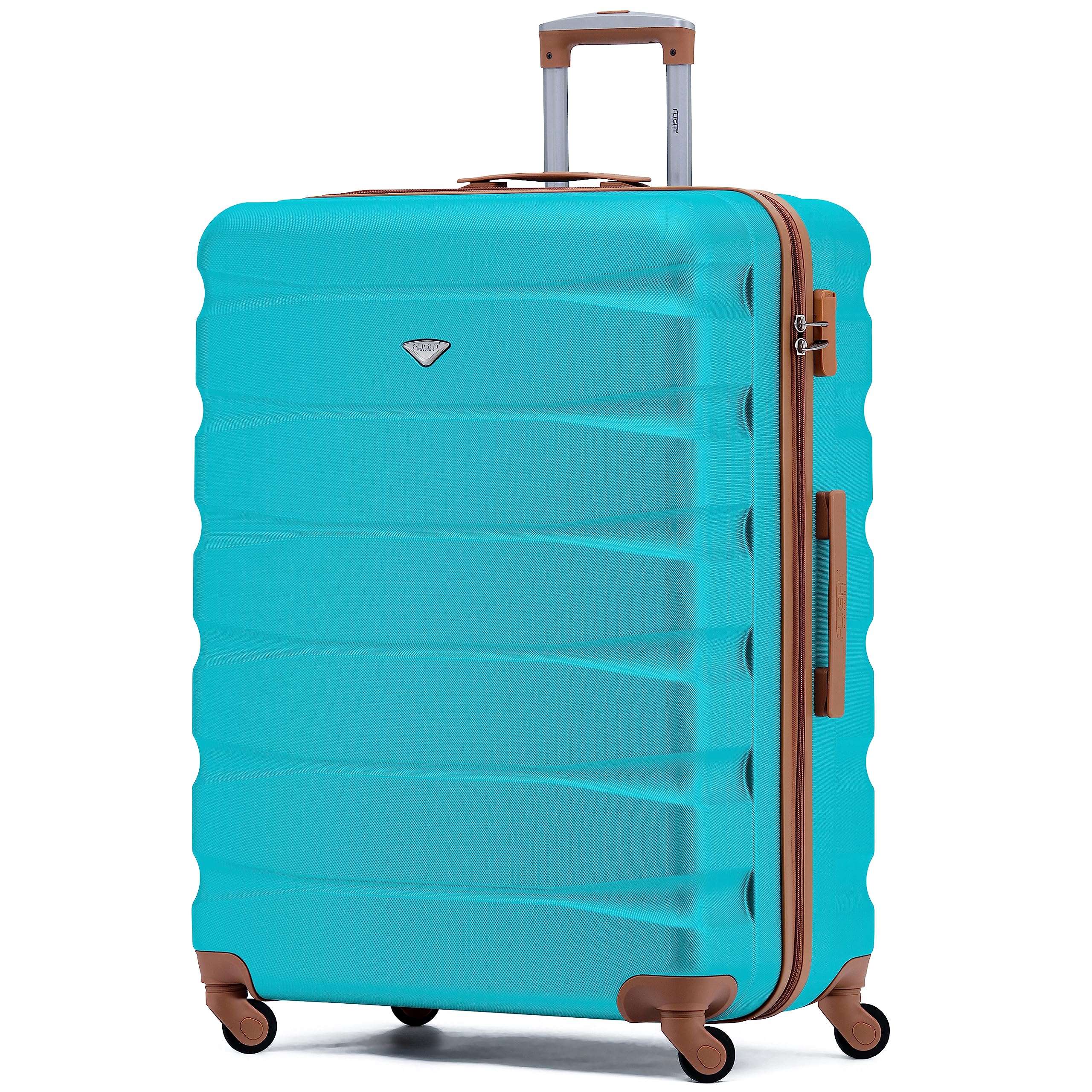 Flight Knight Lightweight 4 Wheel ABS Hard Case Medium Suitcase Approved for Over 100 Airlines Including easyJet, British Airways, Ryanair, Jet2, Emirates & Many More - Check-in Medium Size 25" — view 191