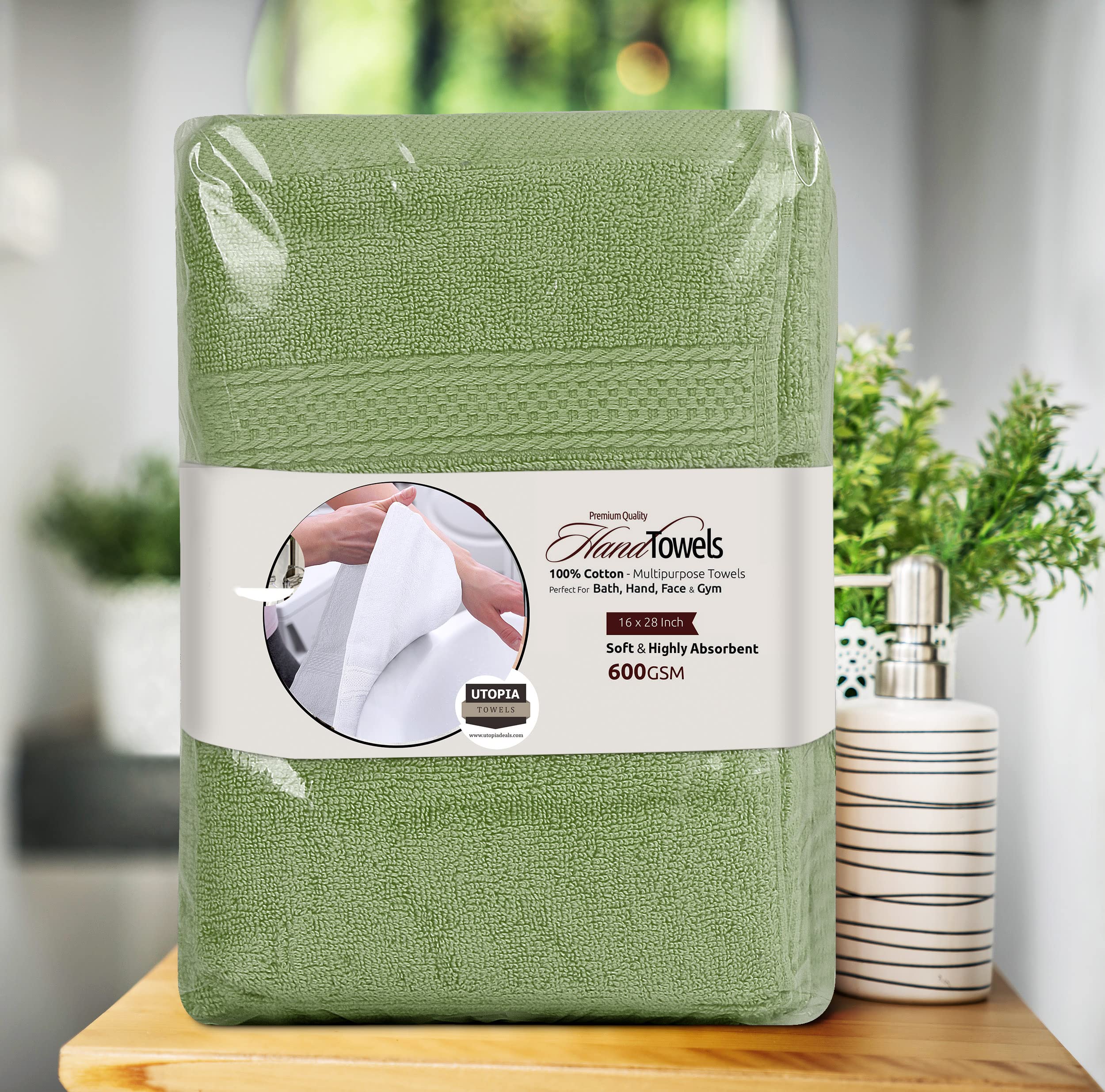 Utopia Towels Handtücher, Baumwolle, 600 g/m², 6 Stück