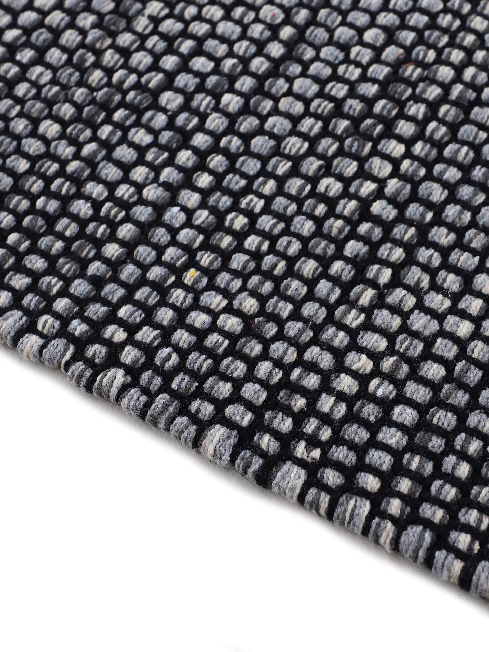 carpetfine Tappeto a tessitura Kilim Mia Grigio 120x170 cm | Tappeto moderno per soggiorno e camera da letto