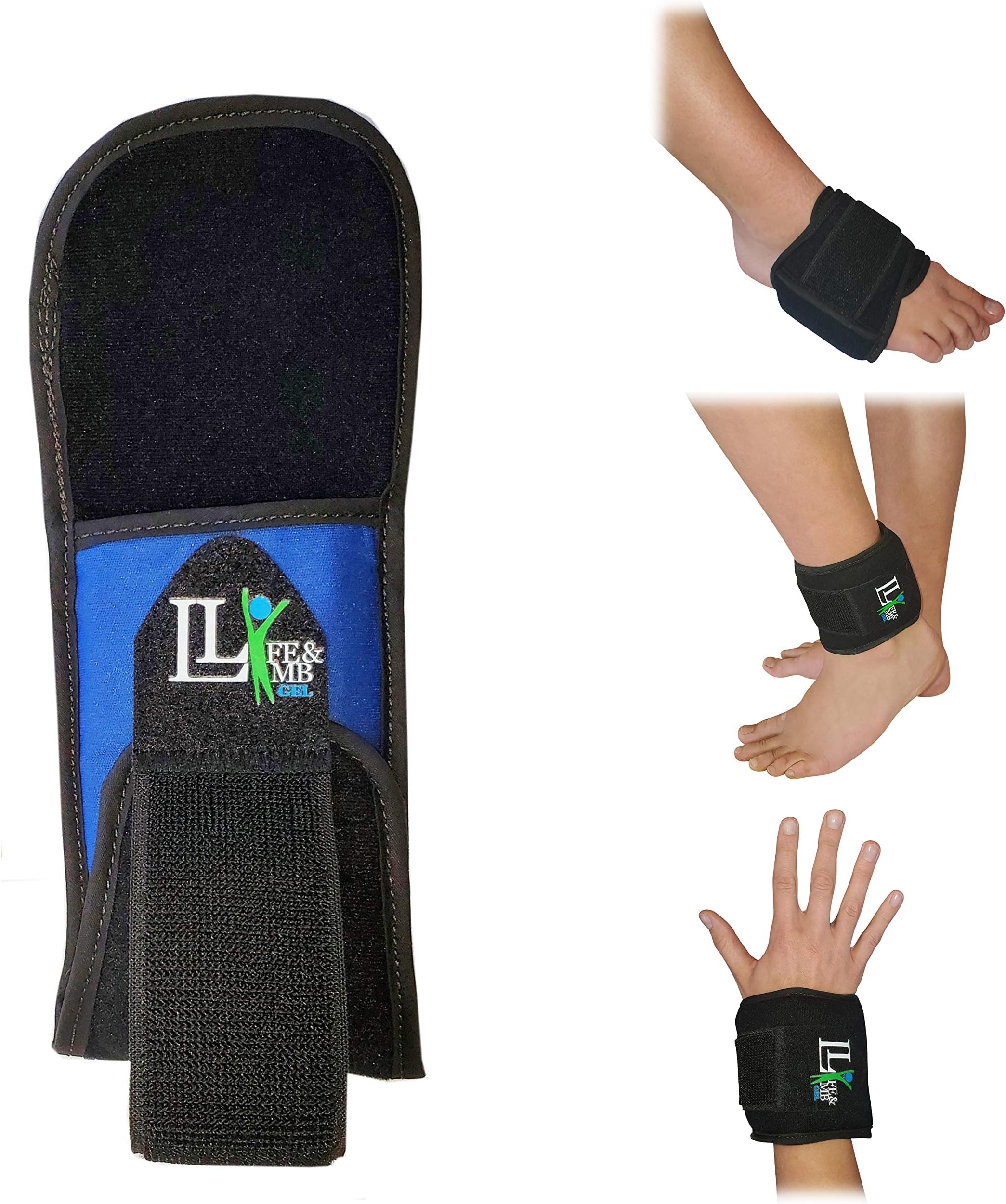Life & Limb Gel 3" x 5" Extra Small Mini Hot and Cold Therapy Compress Wrap Plantar Fasciitis