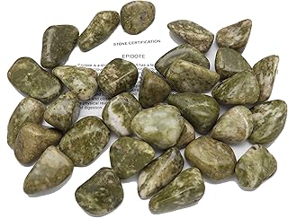 Fundamental Rockhoundâ„¢ Products: 1 pc. Epidote Tumbled Stone Crystal from South Africa (Extra Large)
