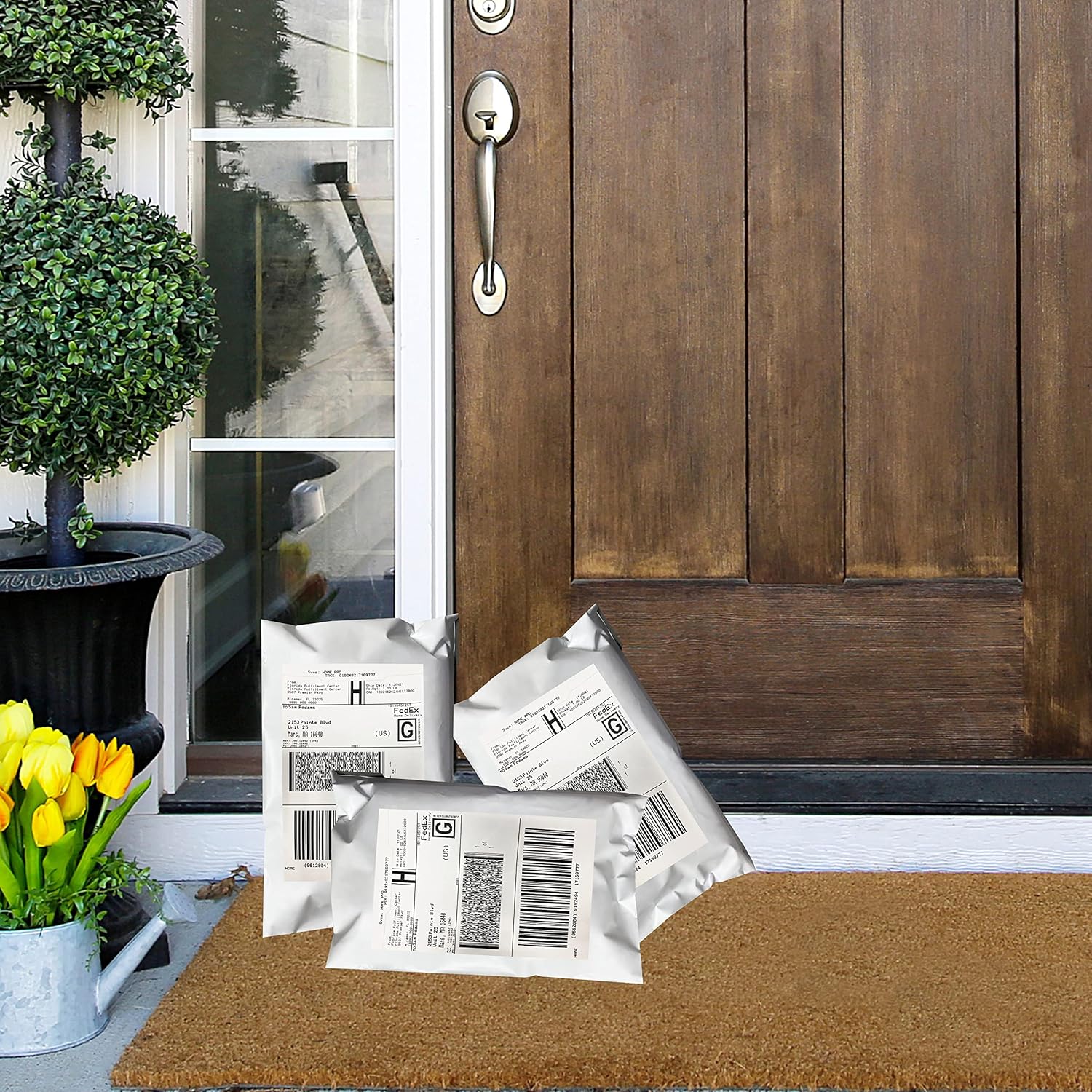 Colored Poly mailer, White, 6" x 9" Pack of 500, Plastic Mailing Bags, Shipping Mailing Bags, Shipping Envelopes, Self-seal Envelopes, Shipping Bags, Poly Bags