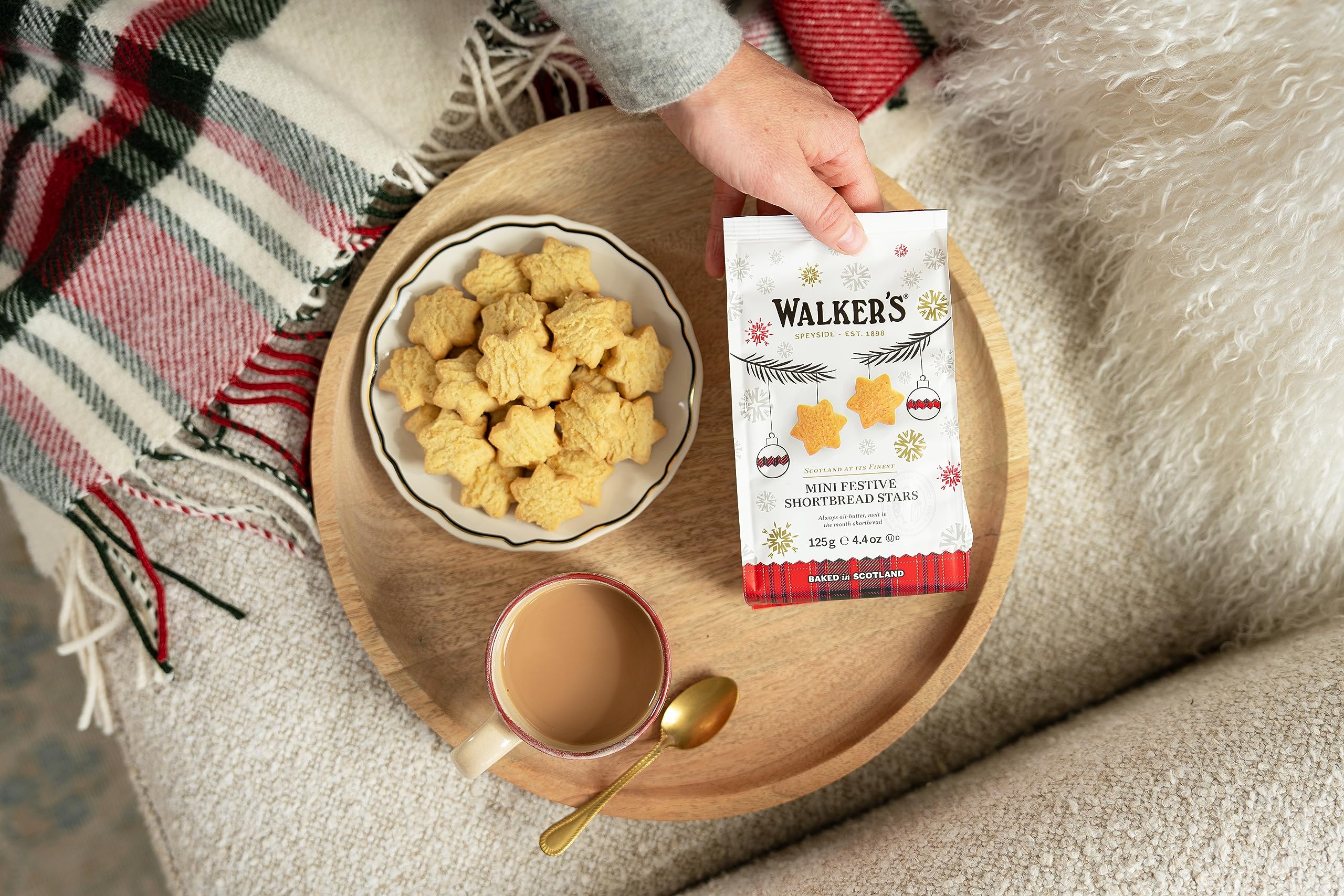 Walkers - Pure Butter Shortbread Mini Festive Stars - 125g