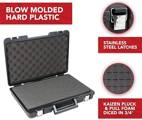 Miniatura 4 de Funda de transporte dura universal con espuma de Kaizen Pick and Pluck Premium – True Position Tools -Protege electrónicos, herramientas, cámaras y