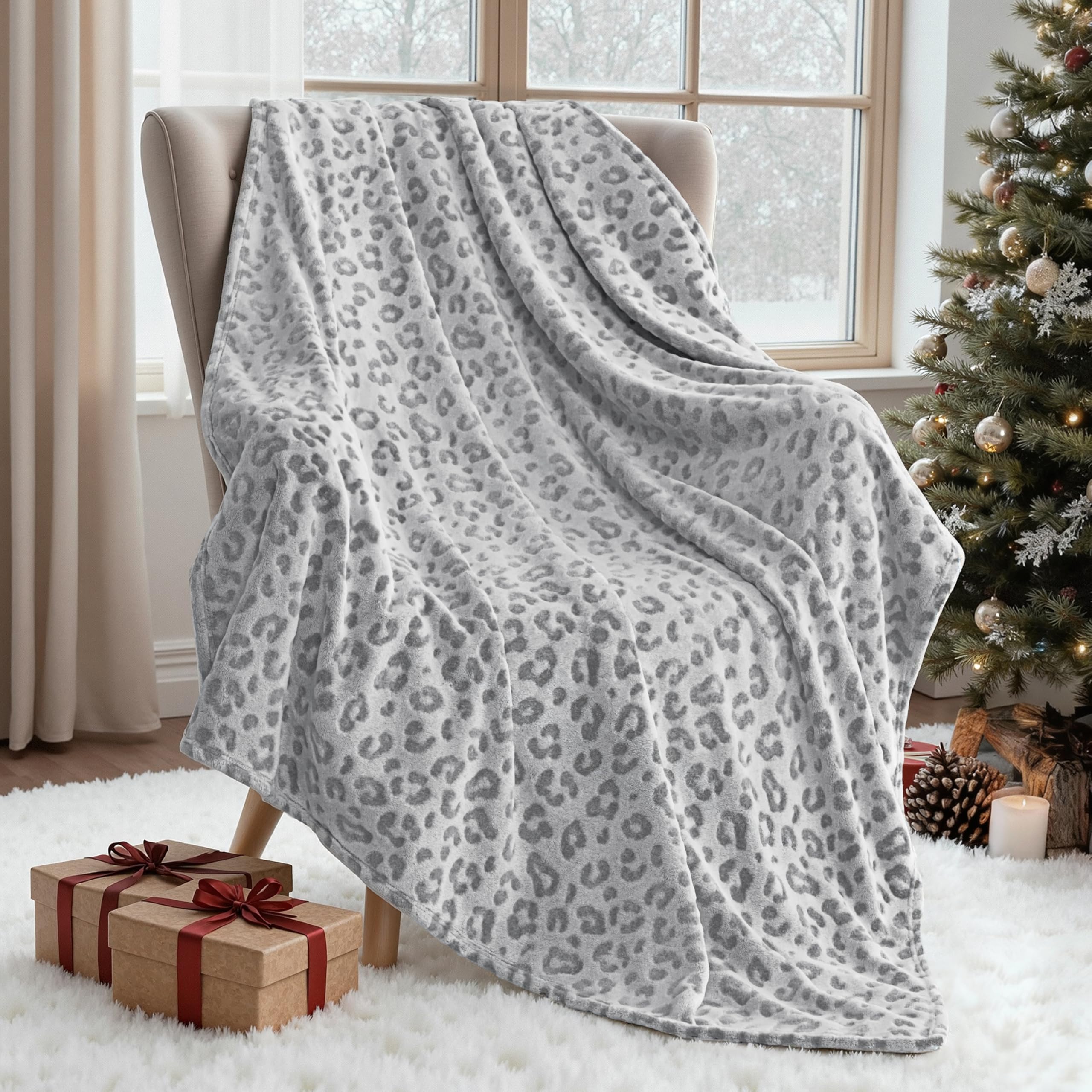 Joiedomi Throw Blanket for Couch, Soft Fleece Blankets Gifts for Women Mom Girls, Cozy Cute Soft Throw Aesthetic Gifts 50x60 Inches