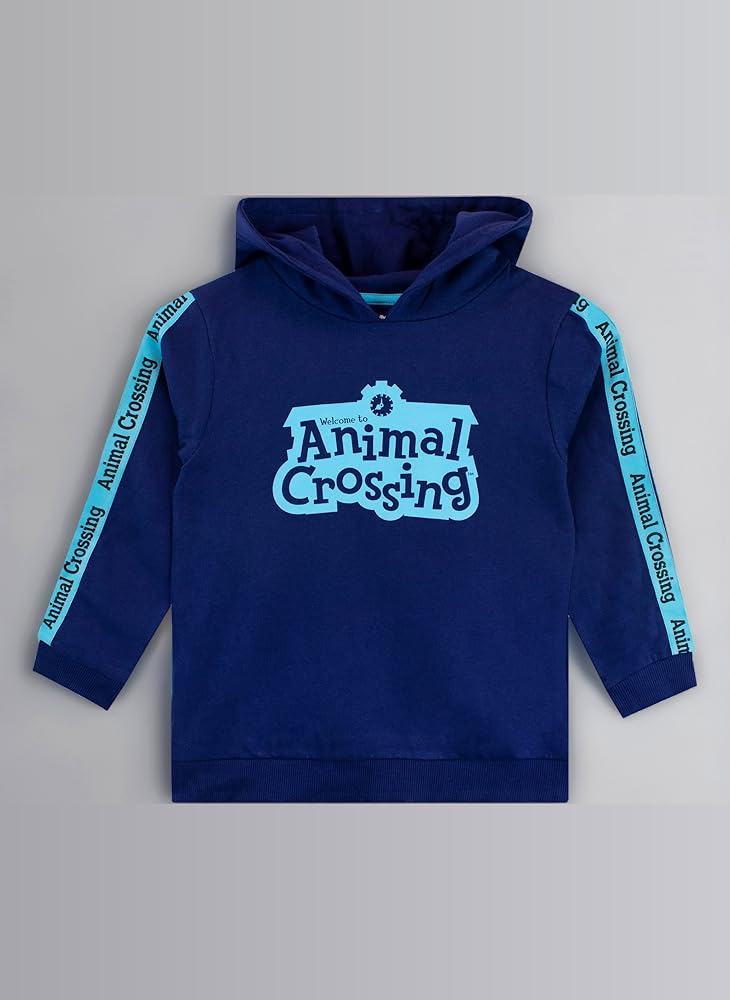 Pull à Capuche Garçon Animal - 9-10 Ans, Bleu Marine, Coton, Très Bon état