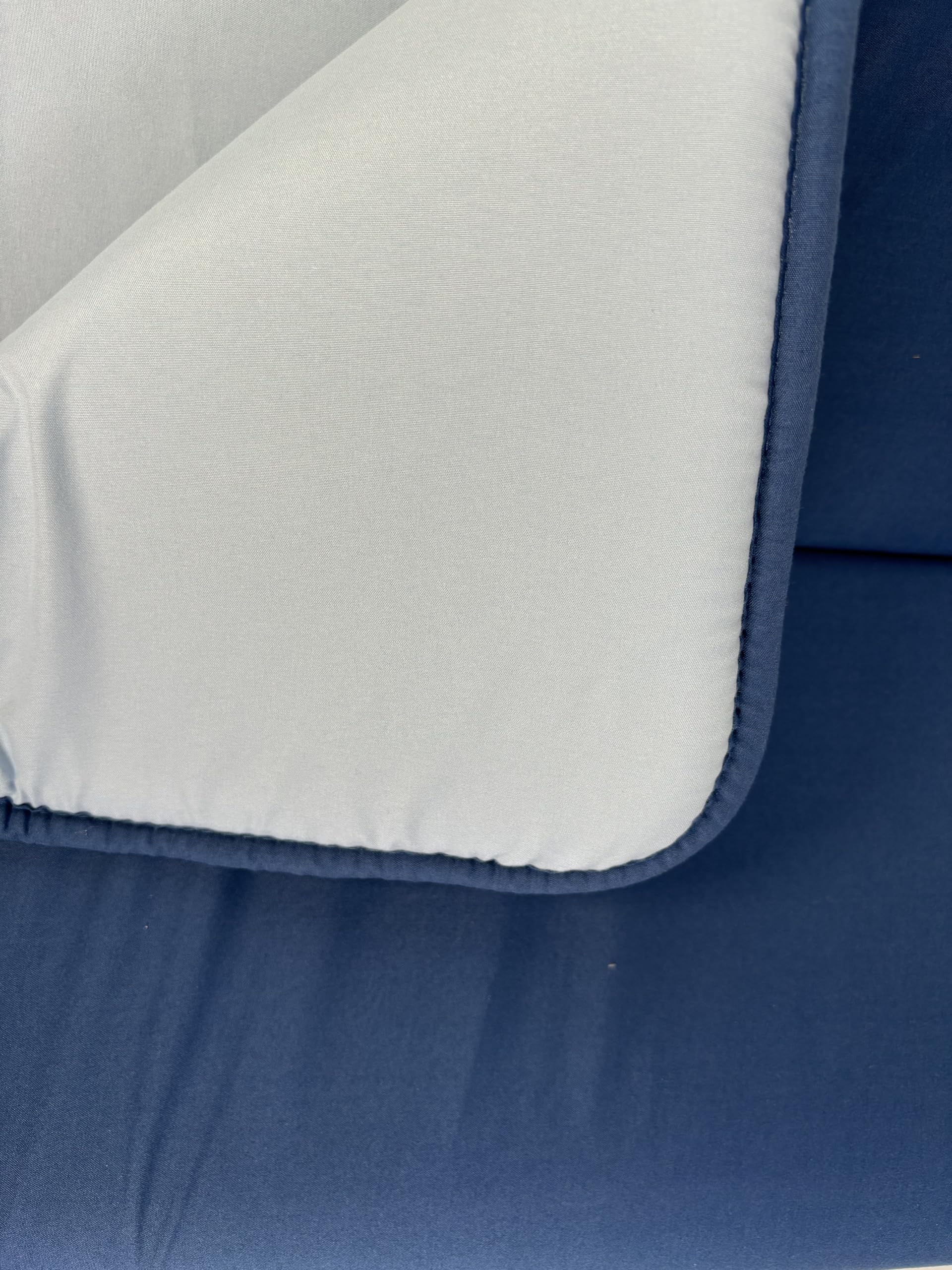 Tata Home Cuscino Imbottito per Sdraio Lettino Materassino Prendisole Pieghevole Cuscino Poltrona Sdraio Relax Trasportabile Salvaspazio Misura Maxi 52x200 cm Blu Avio