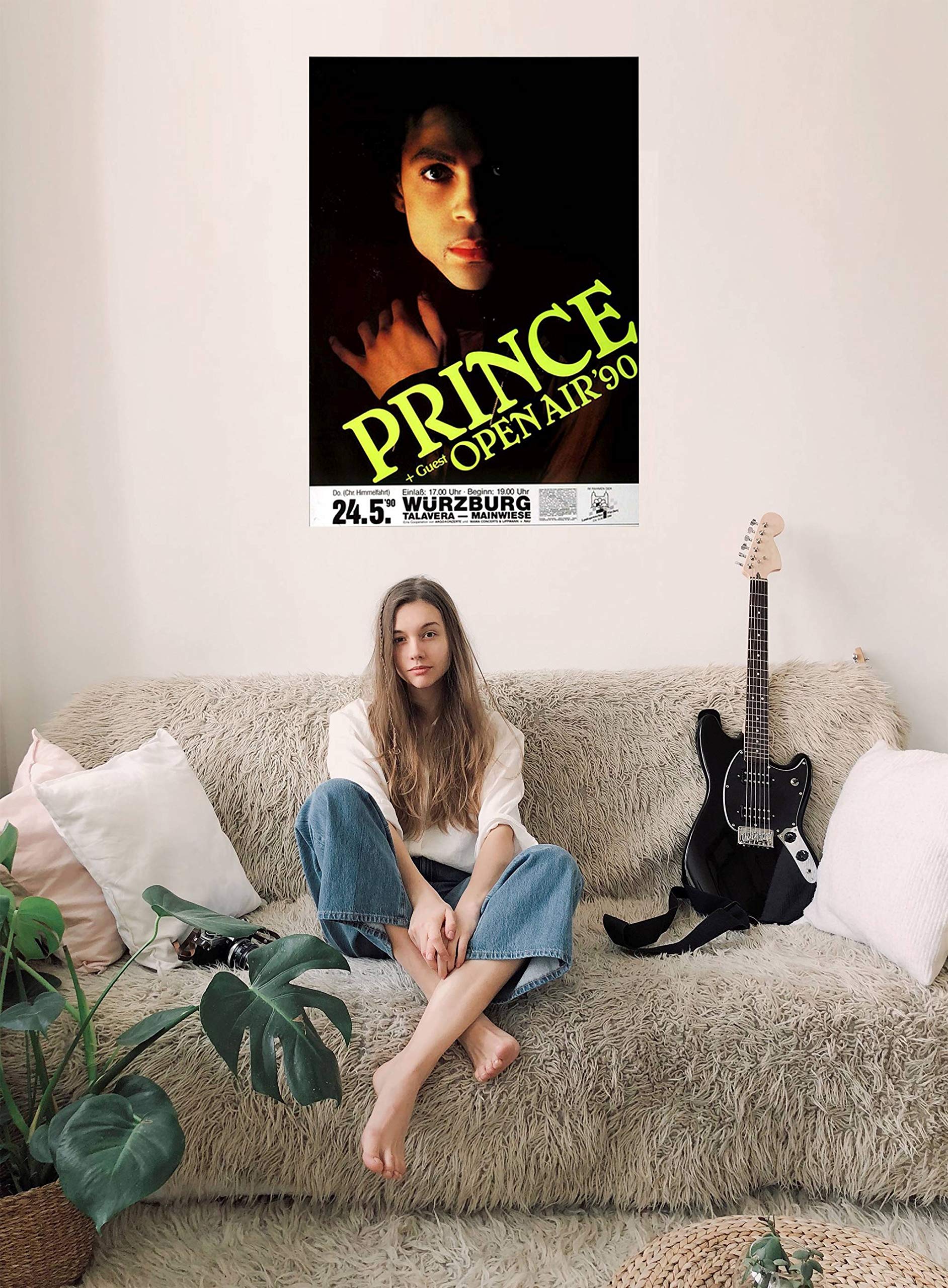 Prince - Graffiti Bridge, Würzburg 1990 » Konzertplakat/Premium Poster | Live Konzert Veranstaltung | DIN A1 «